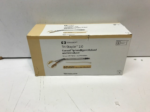 Covidien SIG60CTAVM Tri-Staple 2.0 Curved Tip Intelligent Reload and Introducer 60mm Vascular/Medium ~ Box of 6