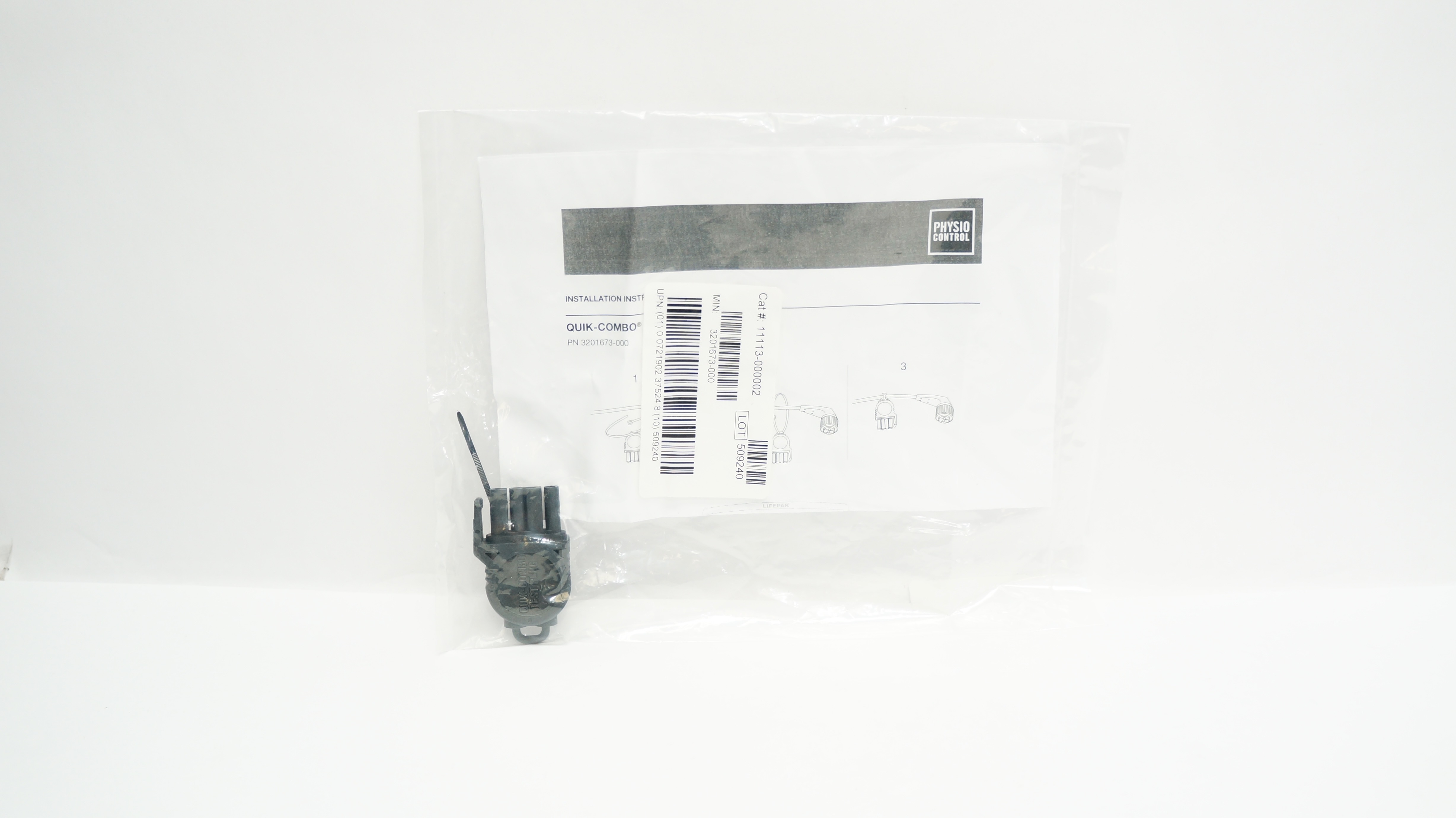 Physio-Control 11113-000002 Quik-Combo Test Plug for Testing QC Cable