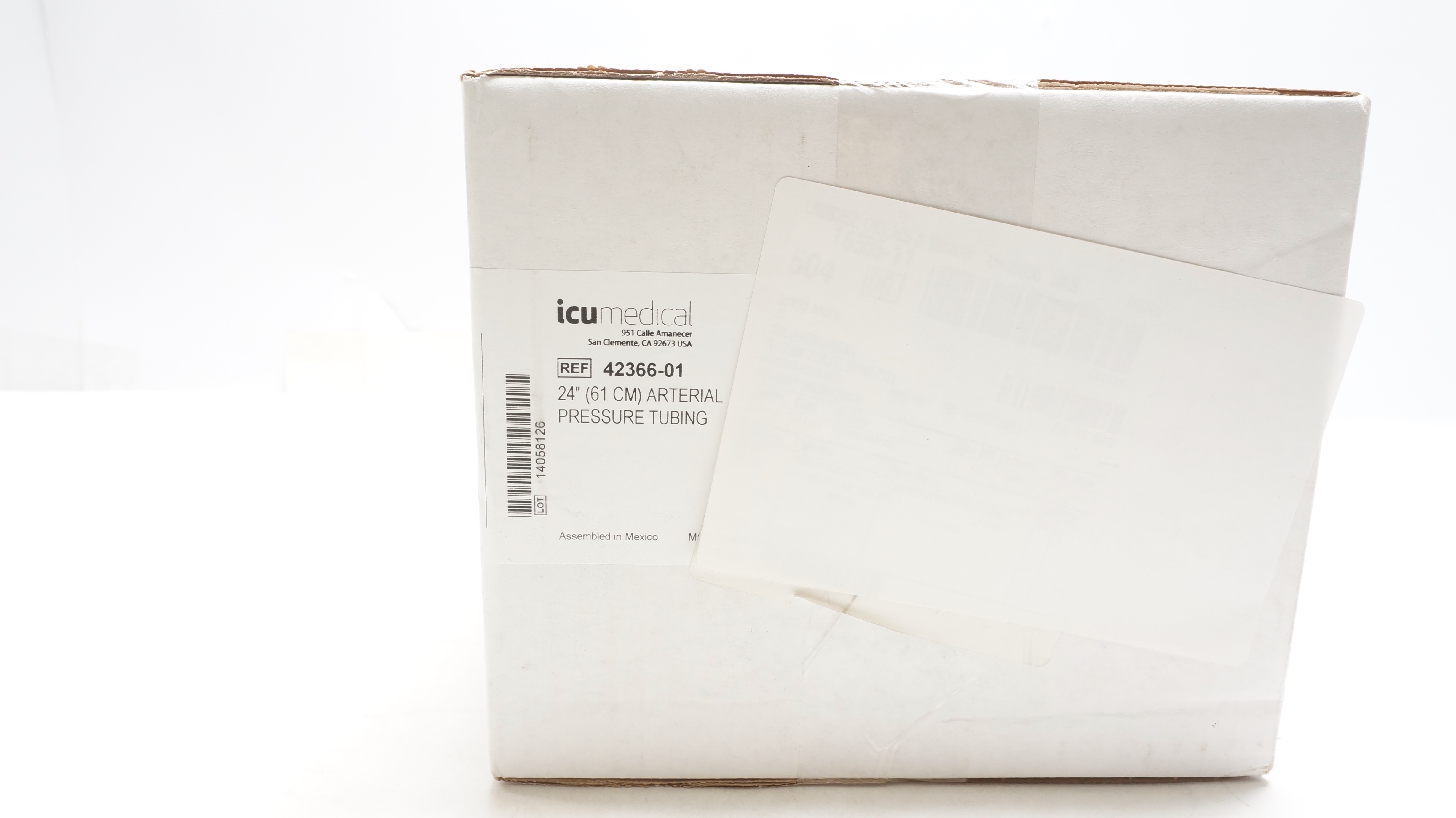 ICU Medical 42366-01 24inch Arterial Pressure Tubing - Box of 25