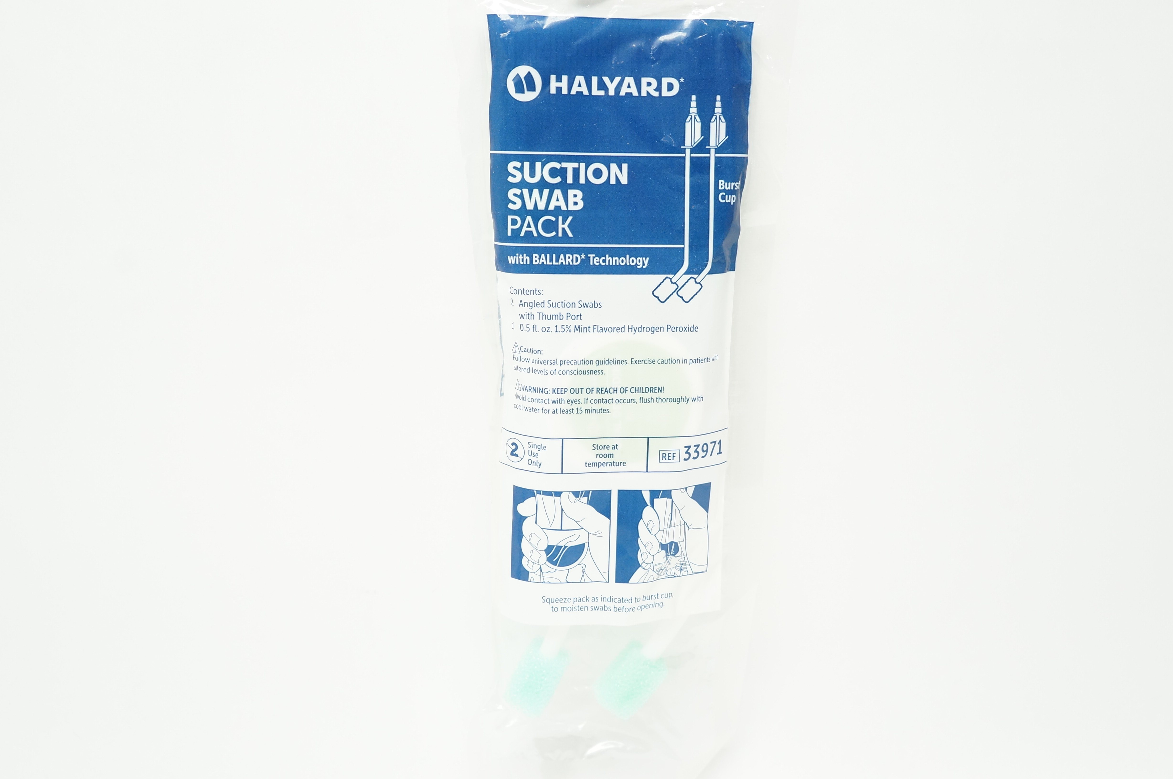 Halyard 33971 Suction Swab Pack With Ballard Technology (x)