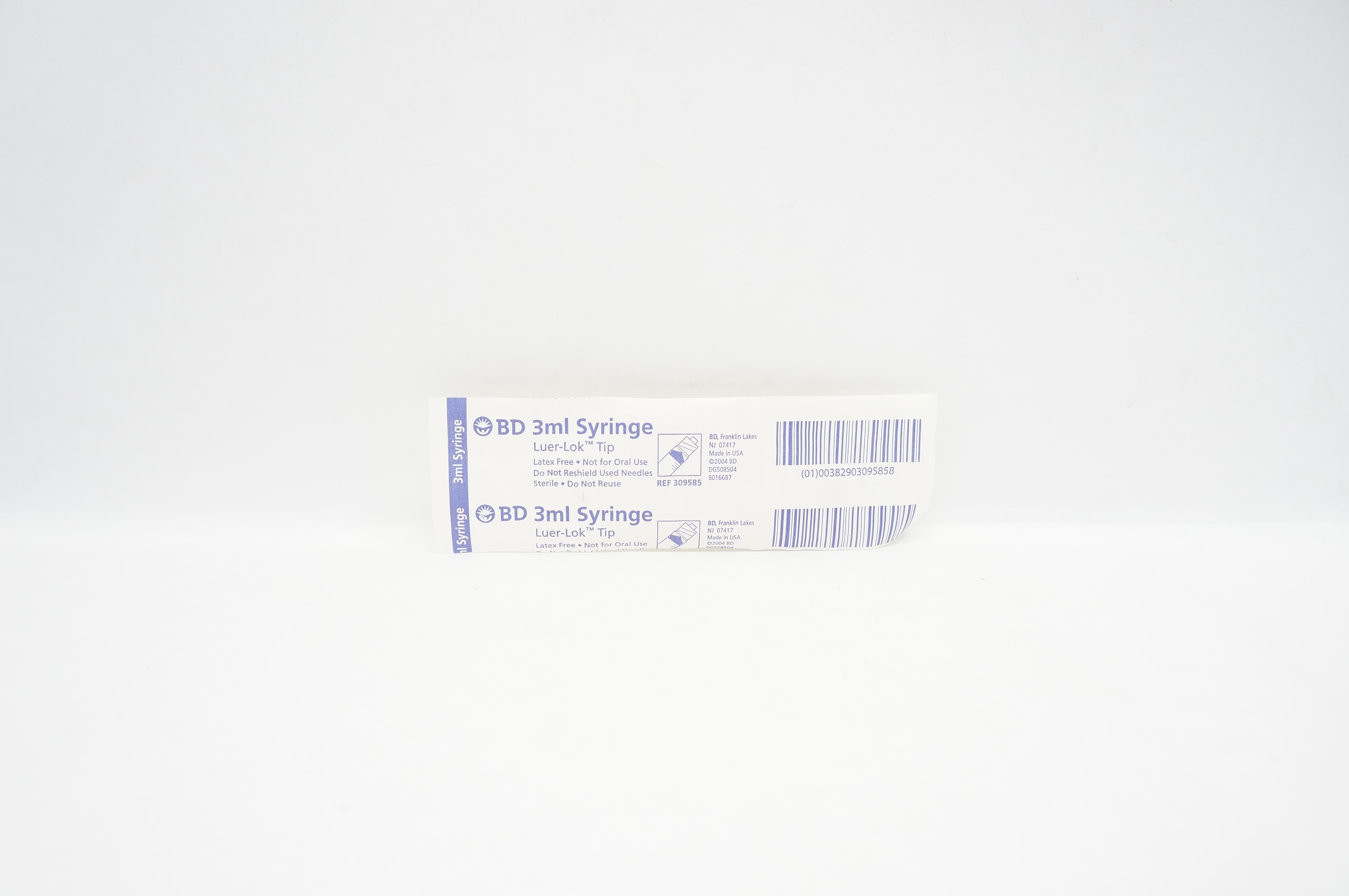 BD 309585 Luer-Lok Tip Syringe 3 ml