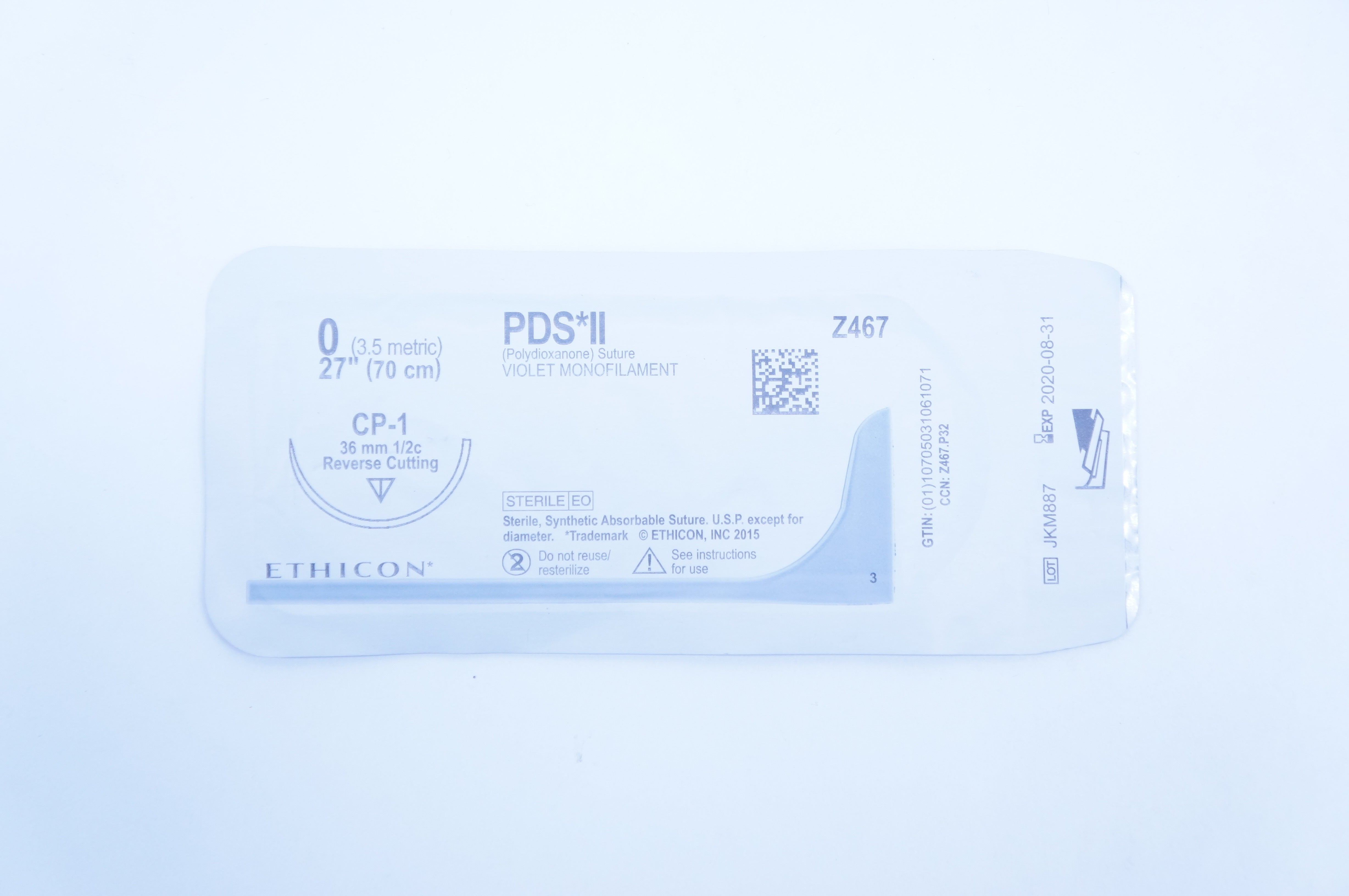 Ethicon Z467 0 PDS II Stre.Violet Monofilament 27in CP-1 36mm (x)