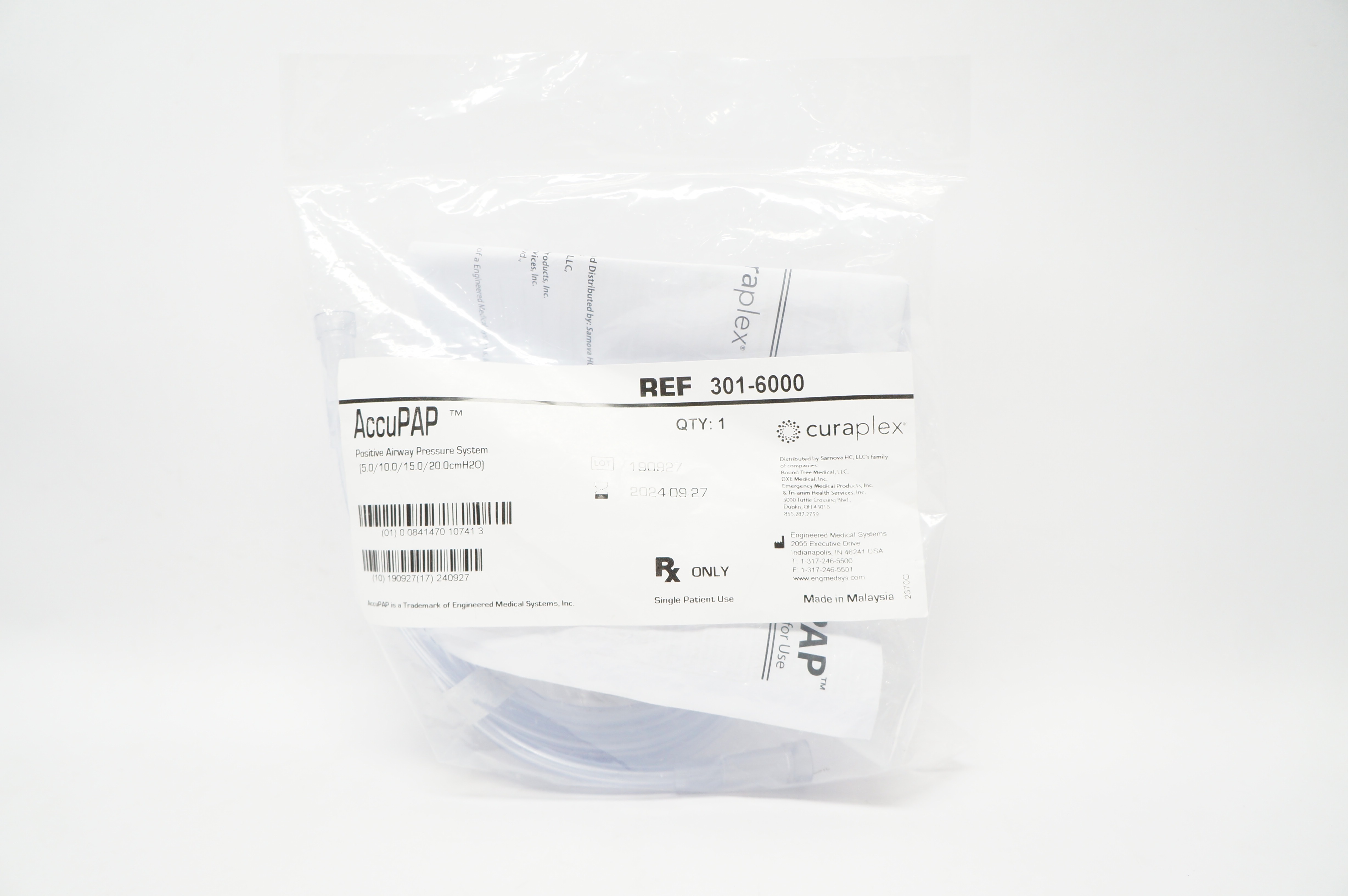 Cura Plex 301-6000 AccuPAP Positive Airway Pressure System