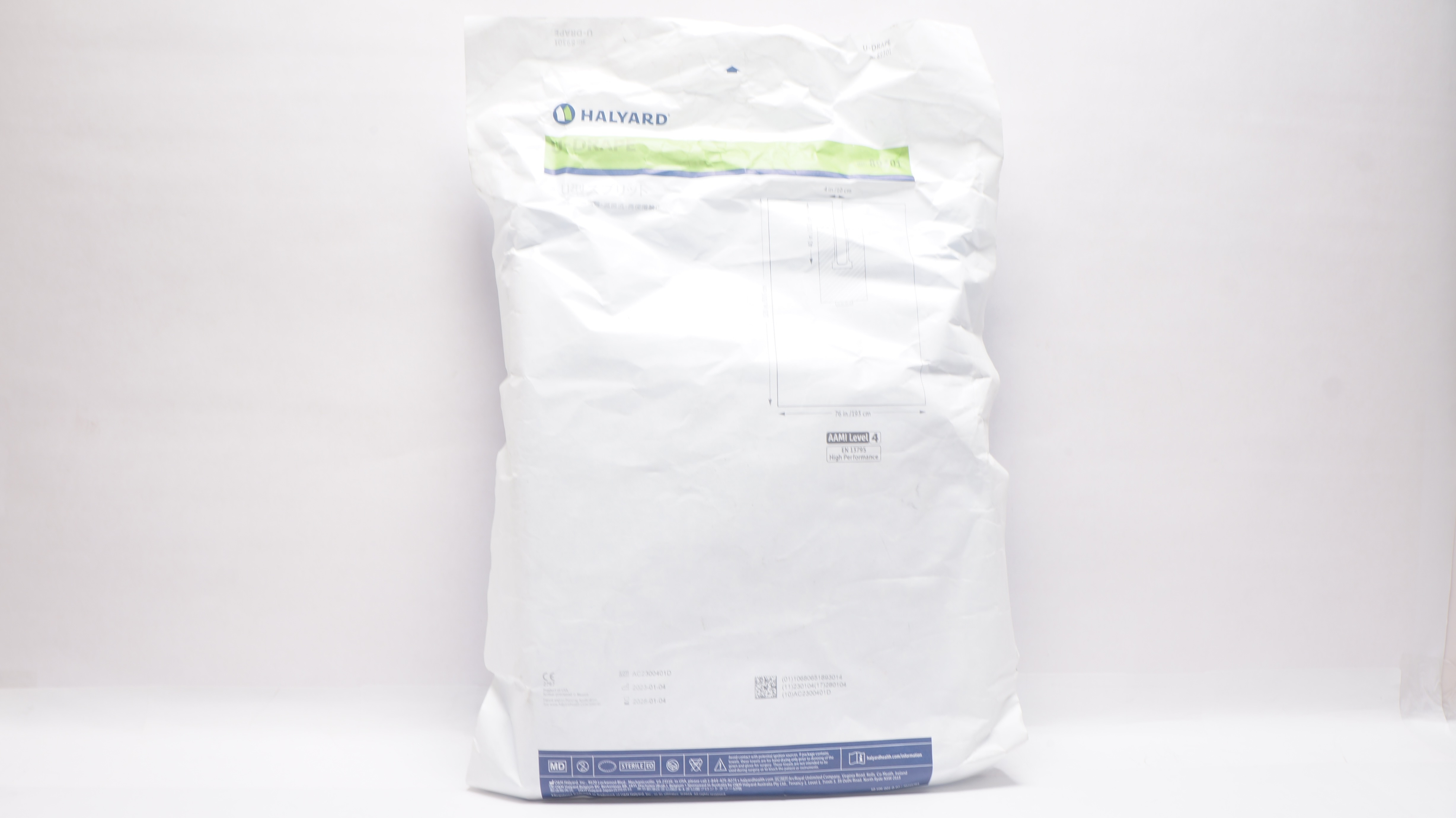 Halyard 89301 U-Drape 4inch x 76inch x 21inch