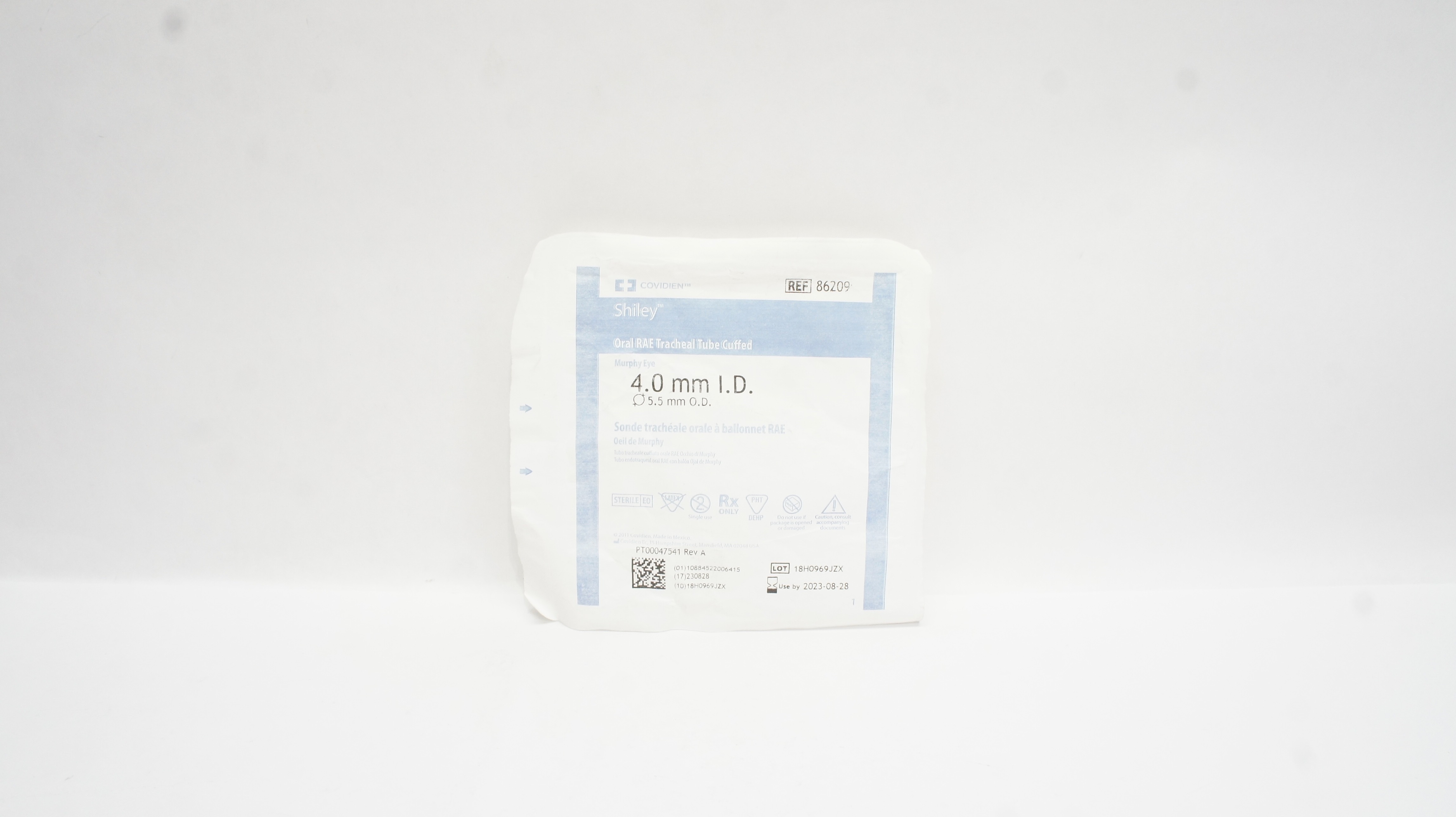 Covidien 86209 Shiley Oral RAE Tracheal Tube Cuffed 4.0 x 5.5mm (x)