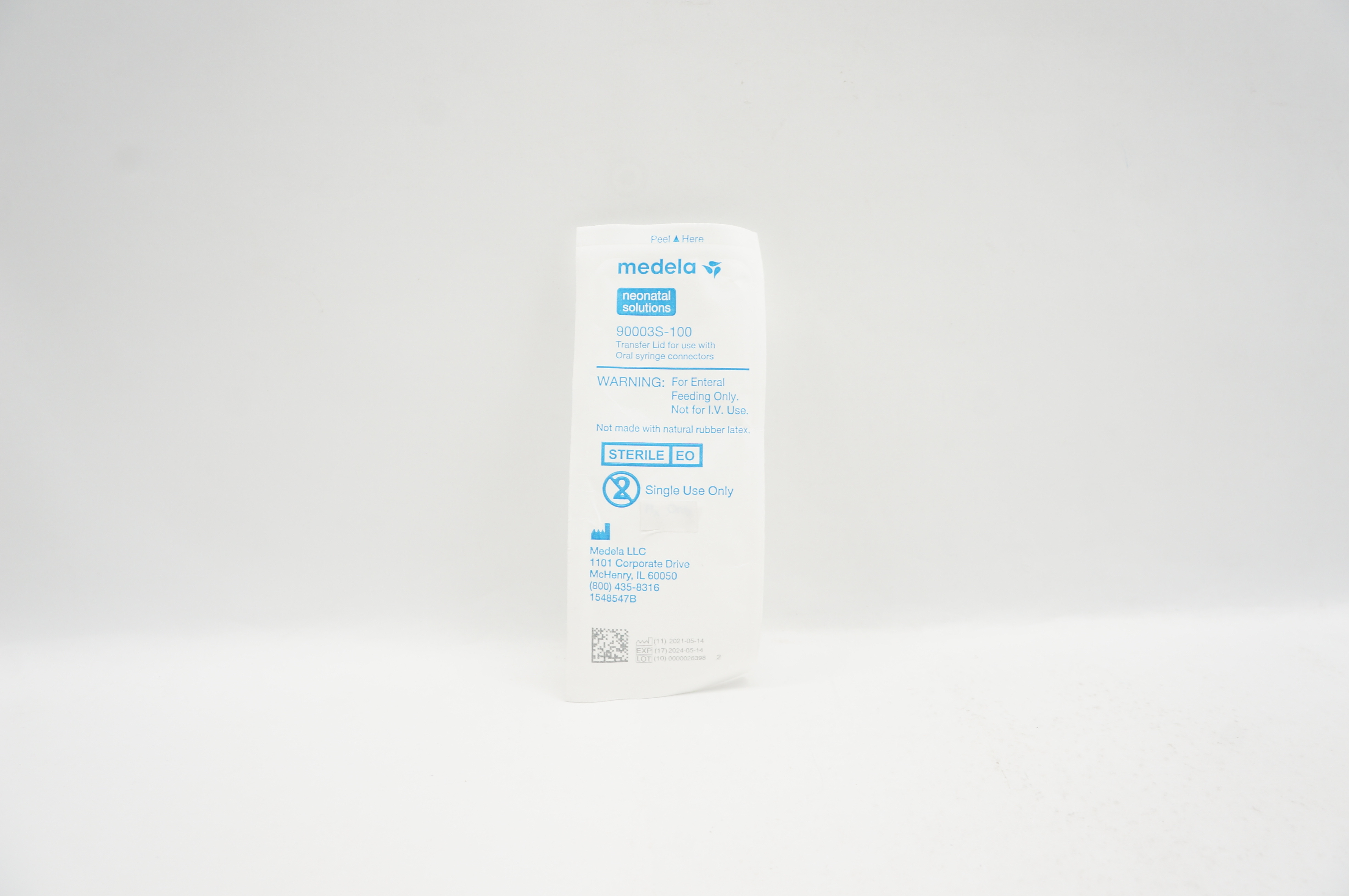 Medela 90003S-100 Transfer Lid For Use with Oral Syringe Connectors