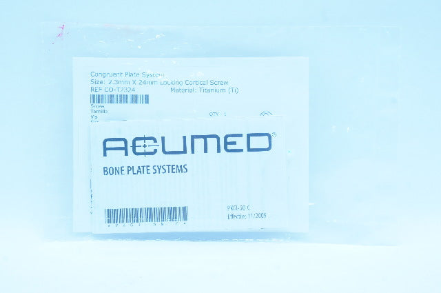Acumed CO-T2324 Congruent Plate System Locking Cortical Screw 2.3mm x 24mm