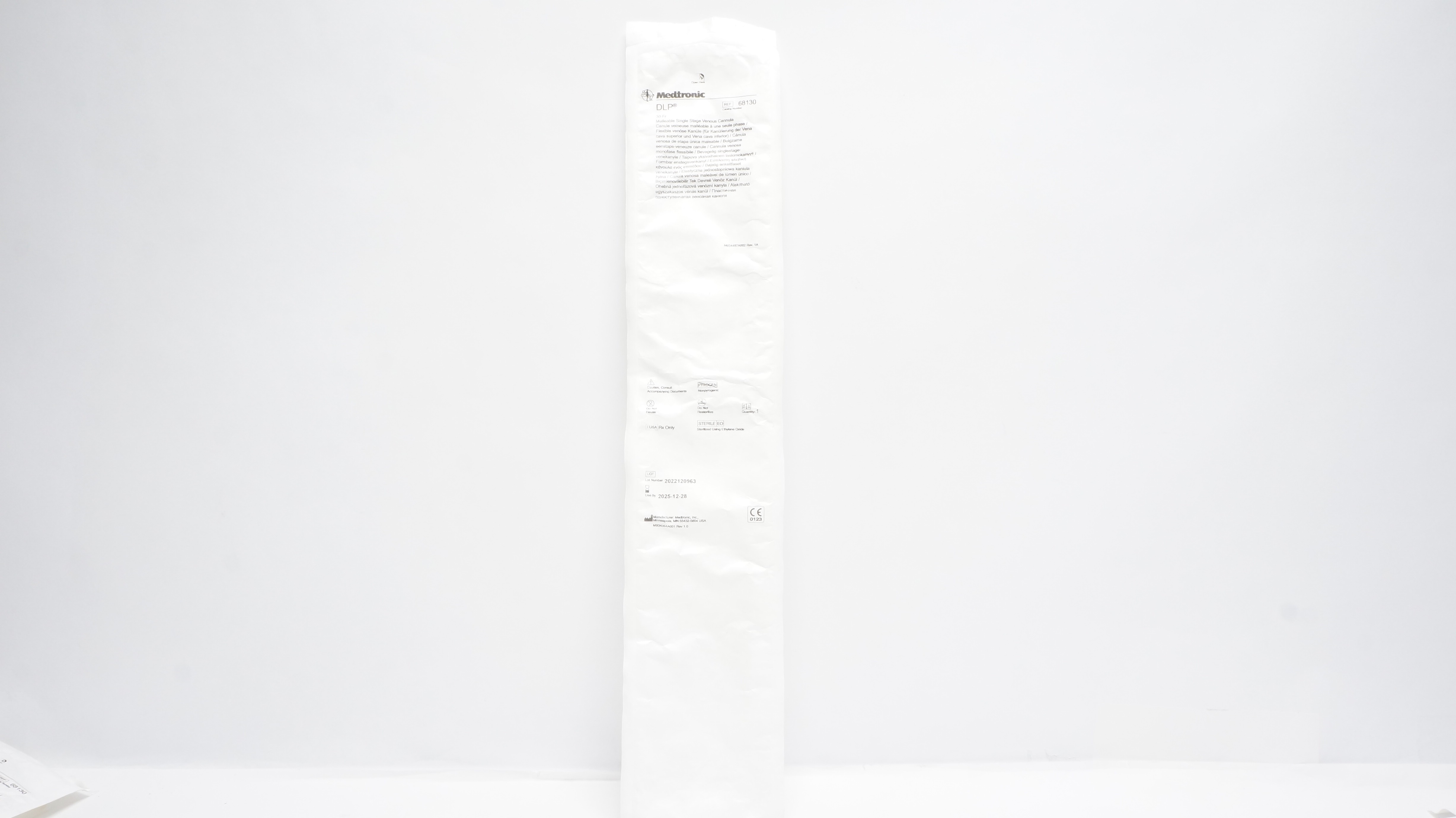 Medtronic 68130 DLP 30Fr Malleable Single Stage Venous Cannula (x)