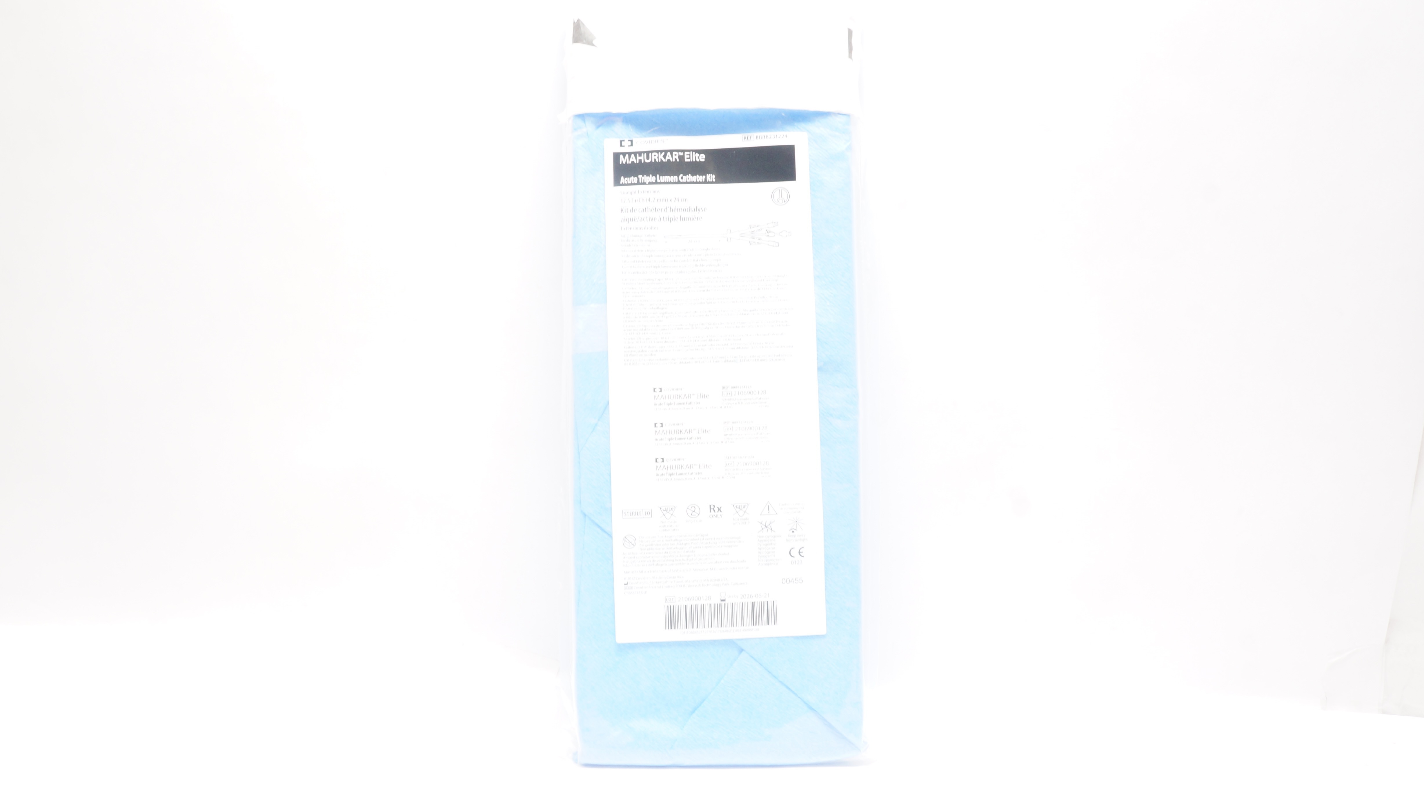 Covidien 8888231224 MAHURKAR Acute Triple Lumen Cath. Kit 12.5Fr/Ch x 24cm