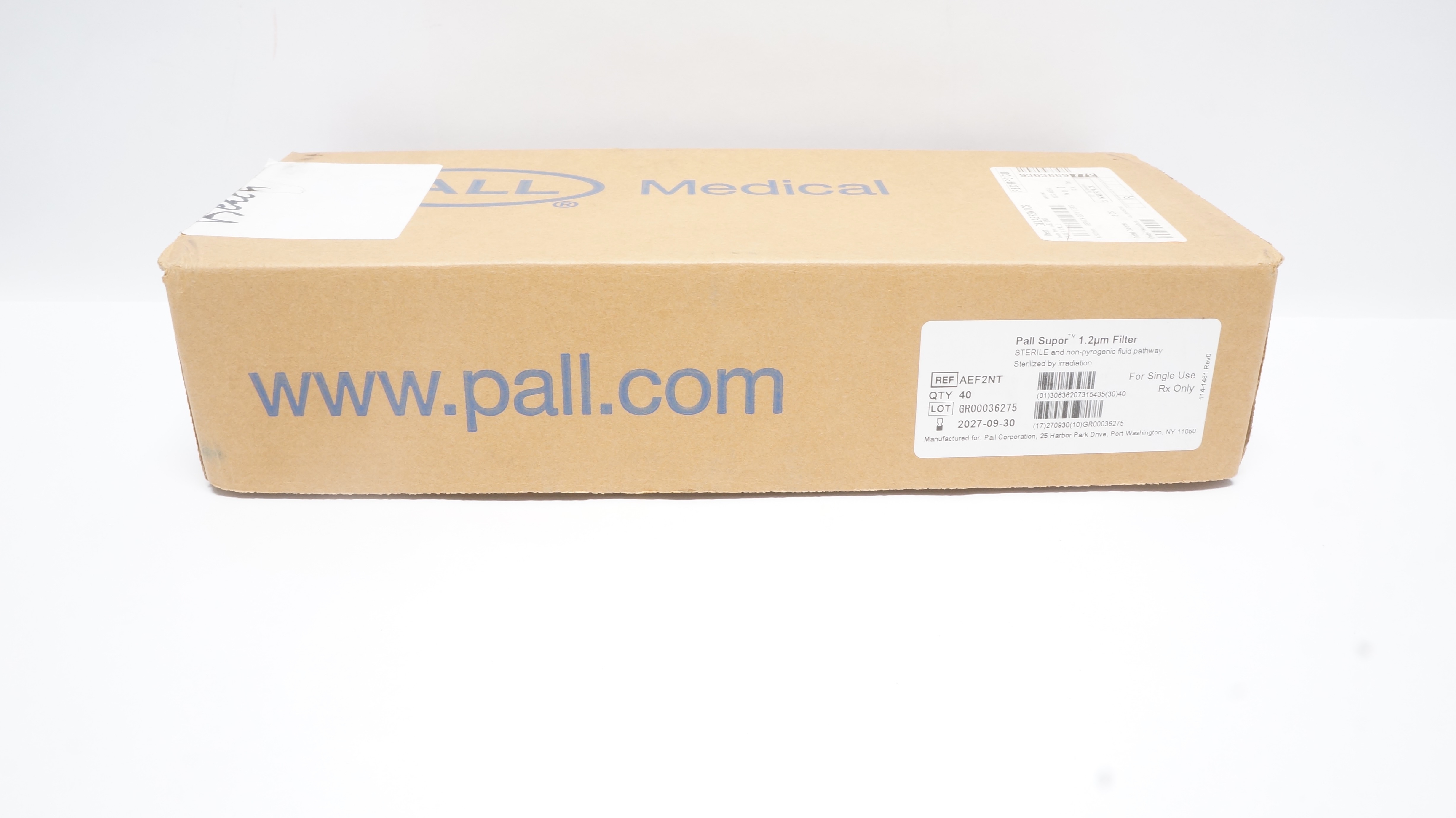 Pall Corporation AEF2NT Supor 1.2um Sterile FIlter - Box of 40