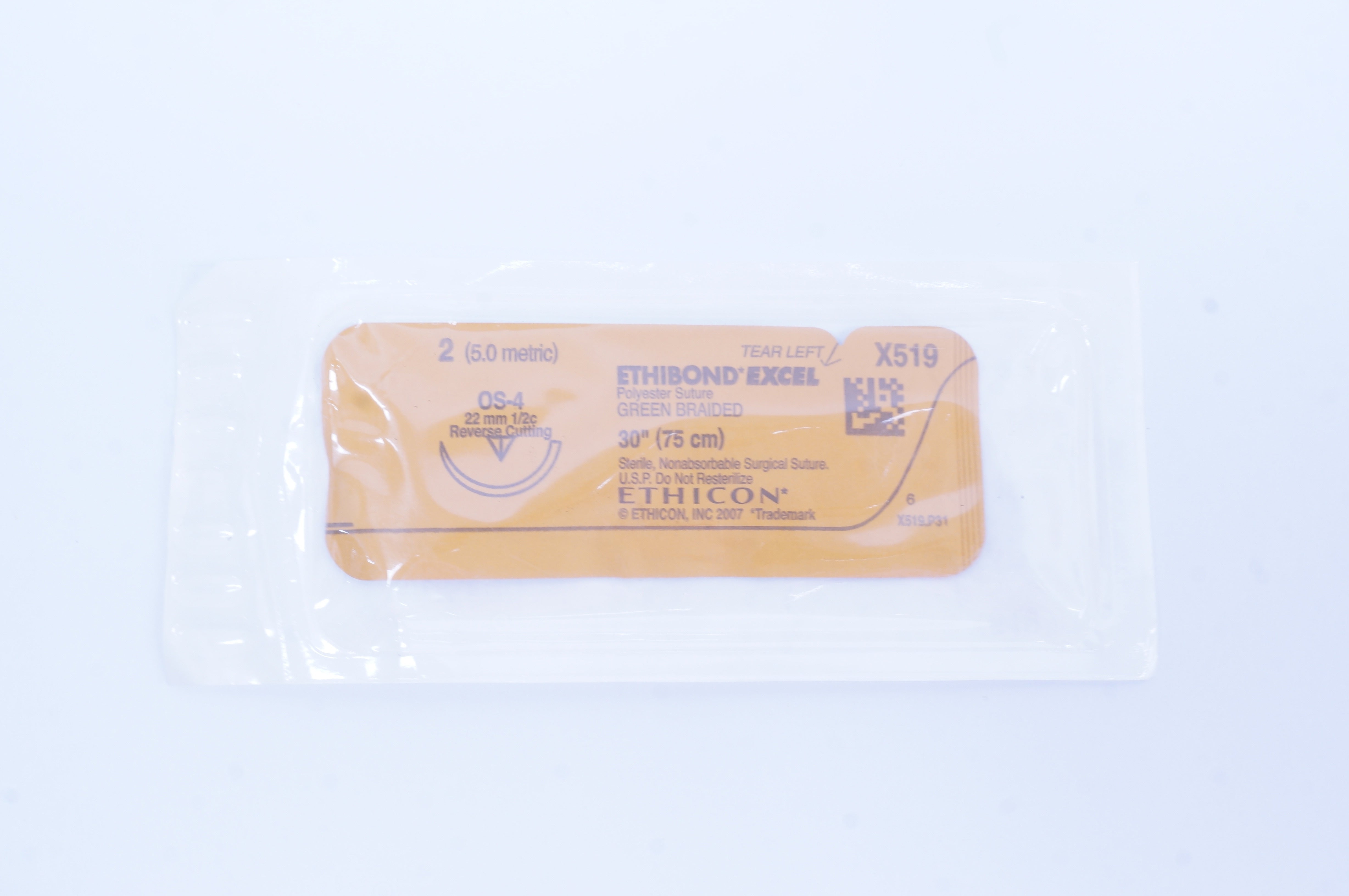 Ethicon X519 2 Ethibond Excel OS-4 22mm 1/2c Reverse Cutting 30 inch (x)