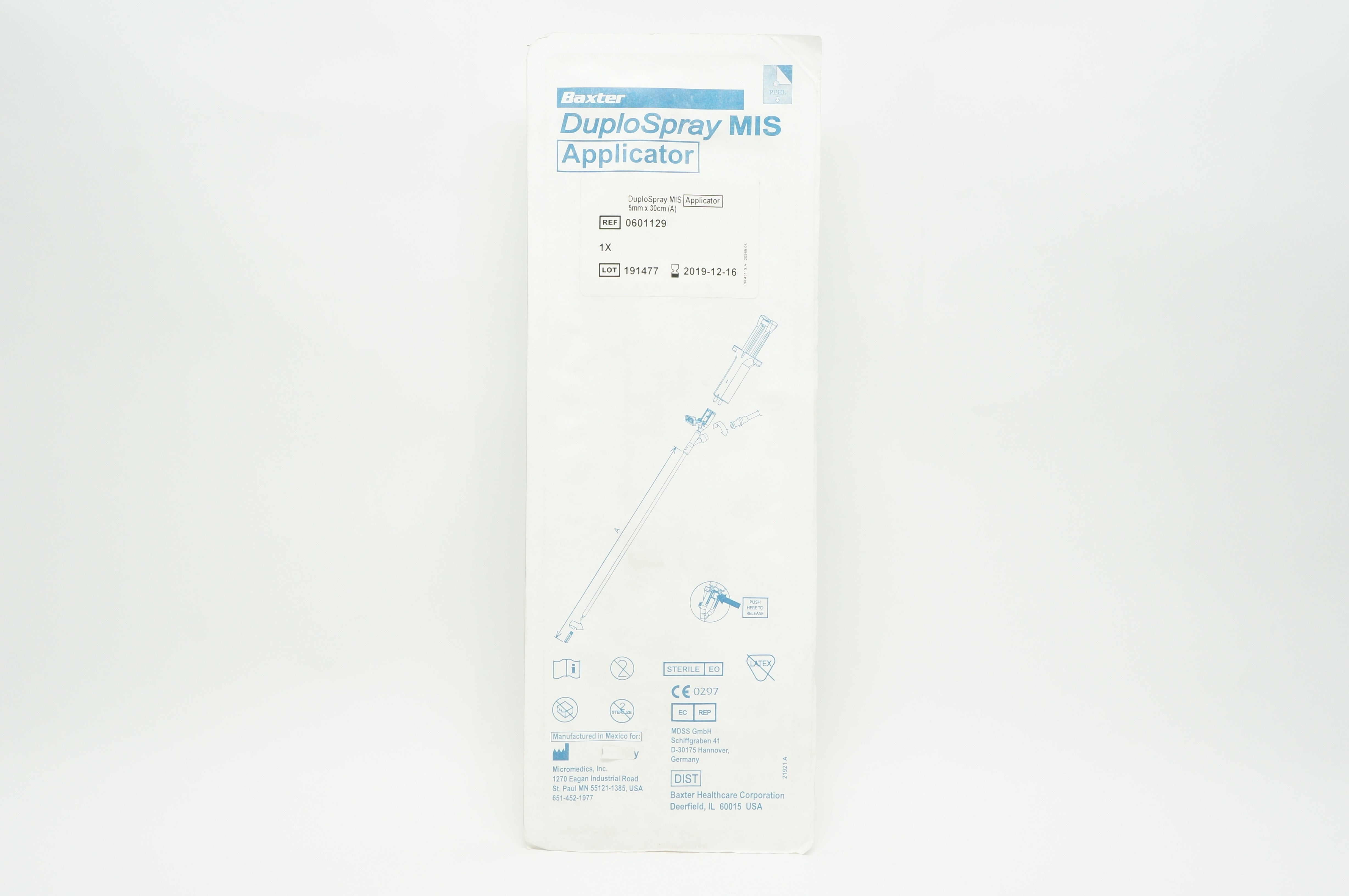 Baxter 0601129 DuploSpray MIS Applicator 5mm x 30cm (A) (x)