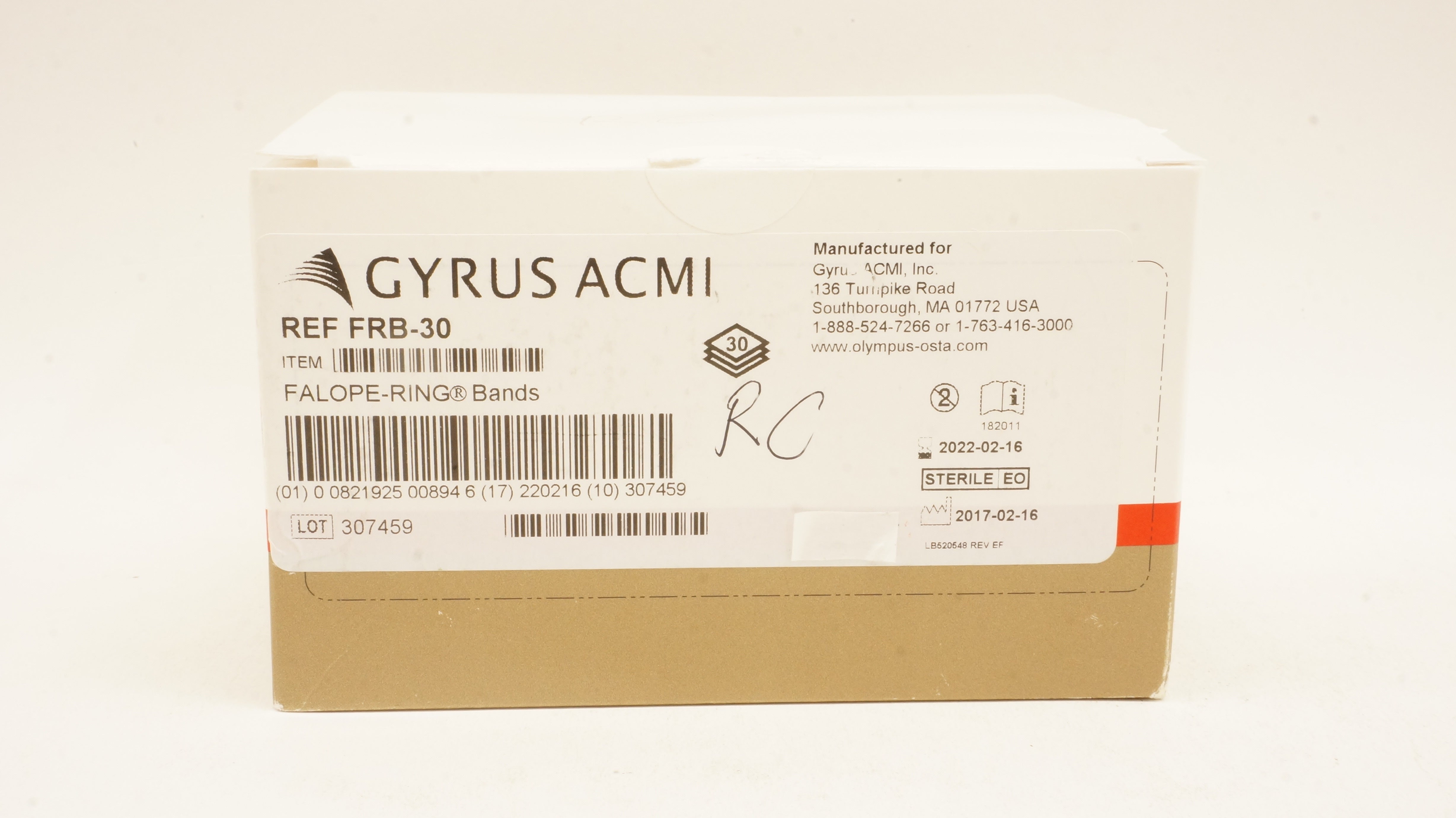 Gyrus ACMI FRB-30 Falope-Ring Bands - Box of 30