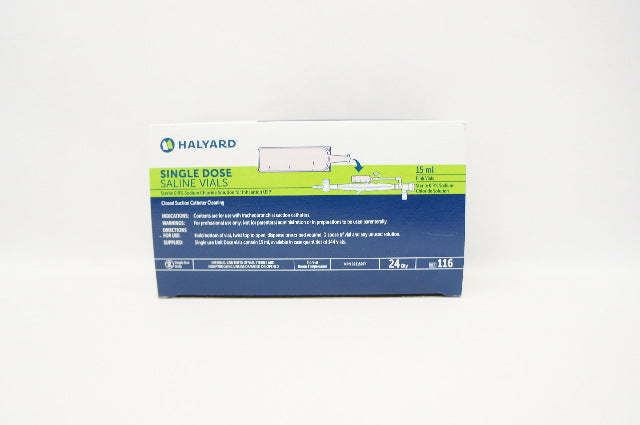 Halyard 116 0.9% Sodium Chloride Solution For Inhalation 15ml - Box of 24