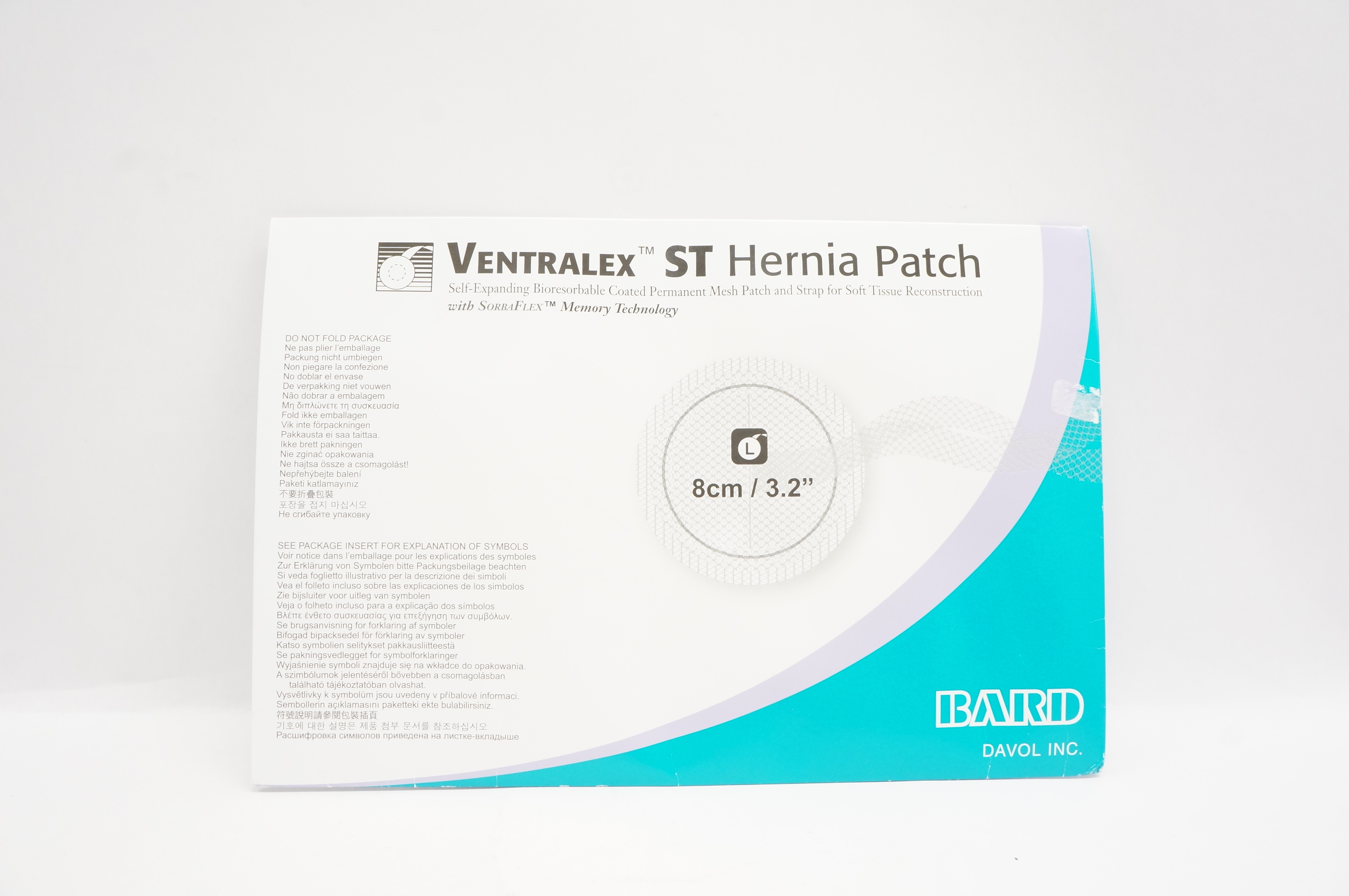 Bard 5950009 Davol Ventralex ST Hernia Patch Large Circle With Strap 3.2inch (x)