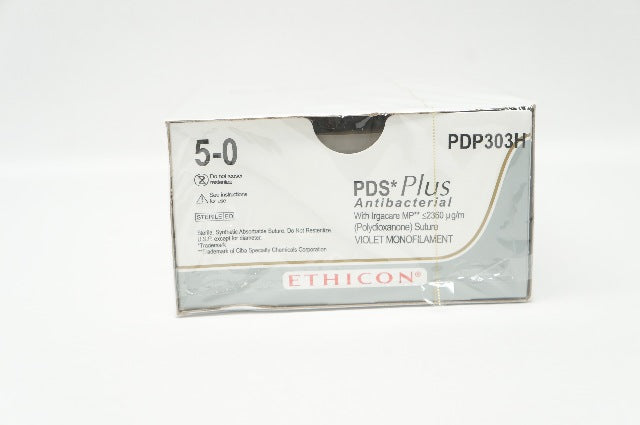 Ethicon PDP303H 5-0 PDS Plus RB-1 17mm 1/2c Taper 27inch - Box of 36 (x)