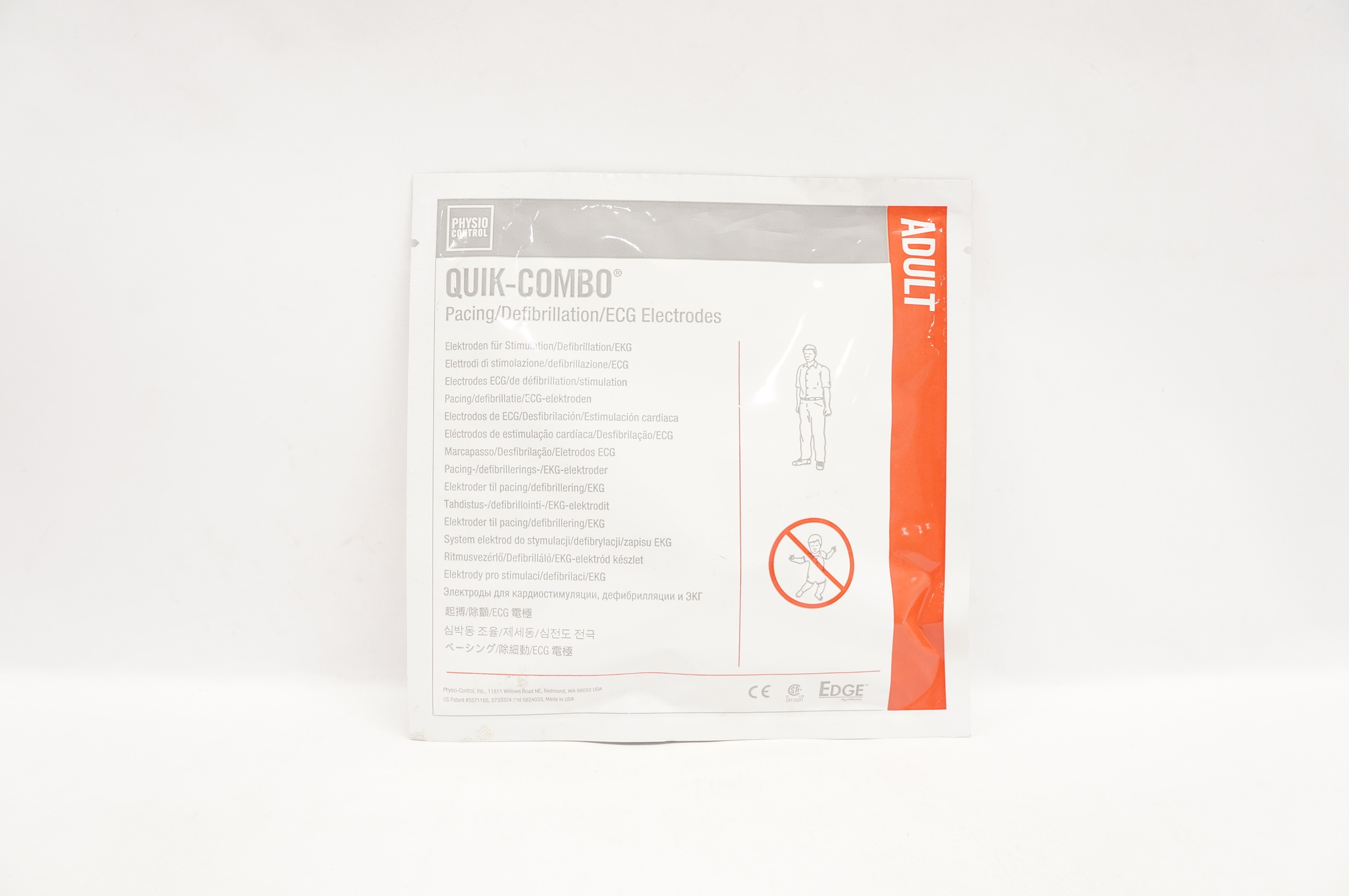 Physio Control 11996-000091 Quik-Combo Pacing/Defibrillation/ECG Electrodes (x)