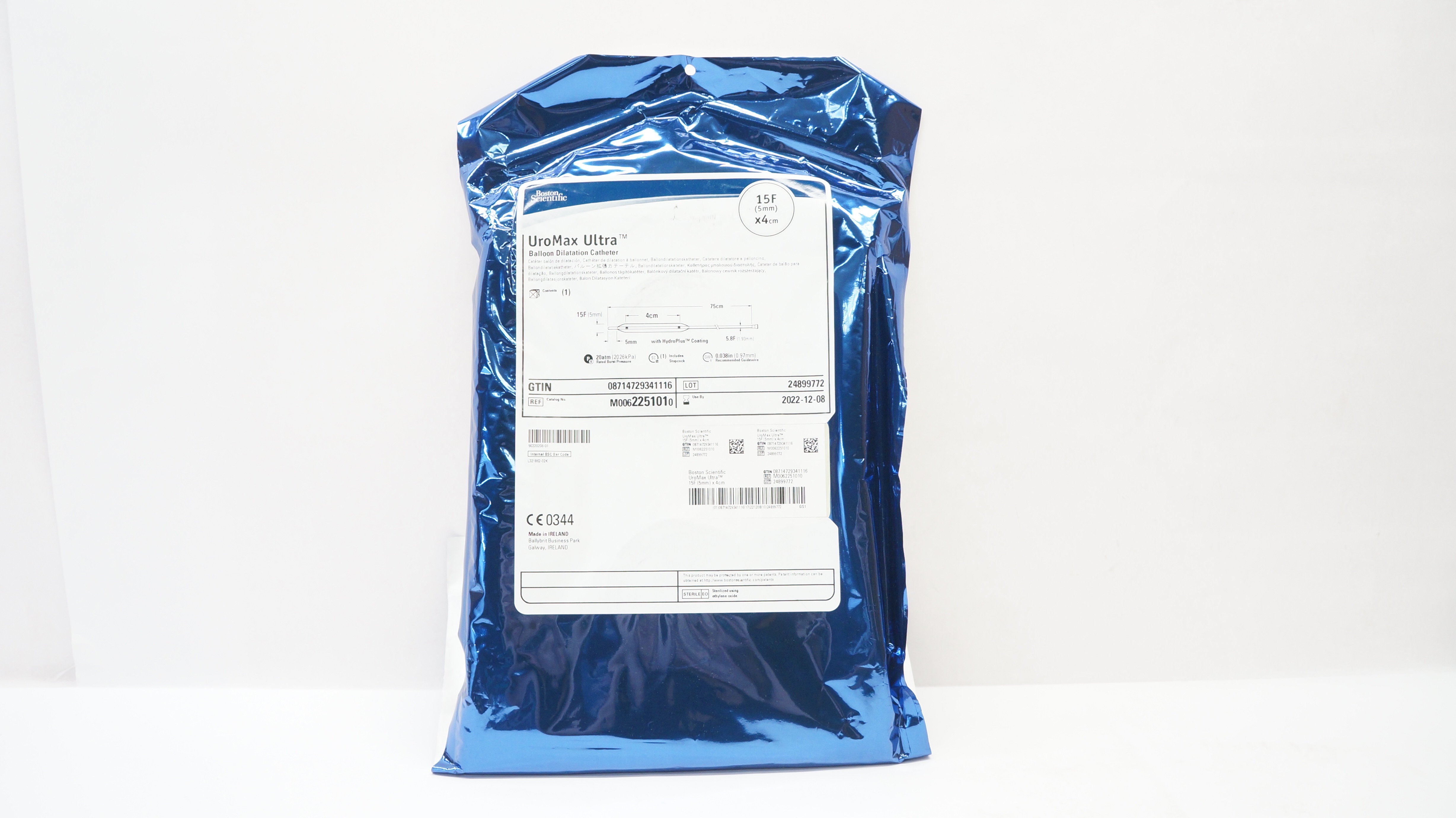 Boston Scientific M0062251010 UroMax Ultra Balloon Dilatation Cath. 15F x 4cm(x)