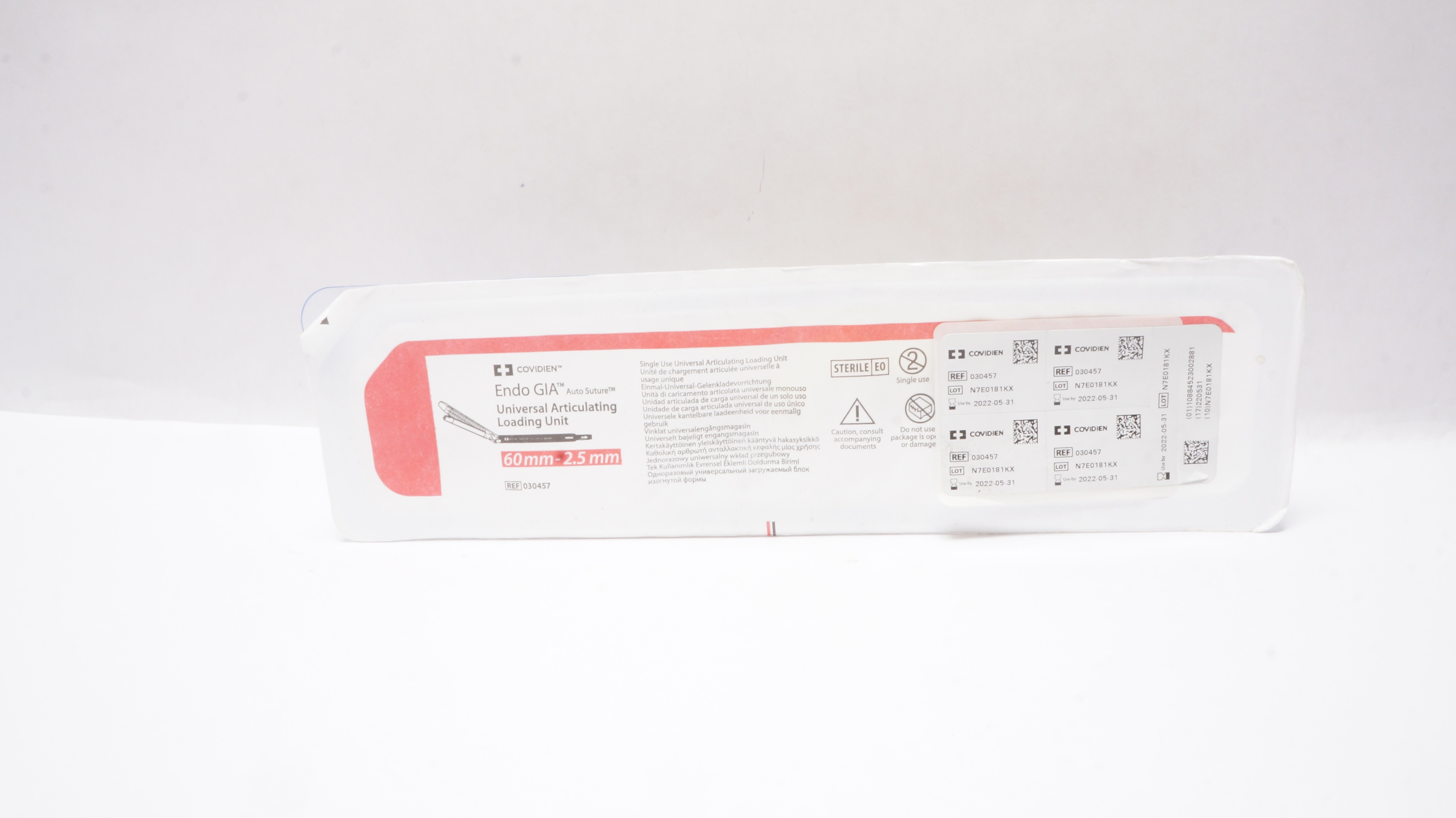 Covidien 030457 Endo GIA Universal Articulating Loading Unit 60mm - 2.5mm (x)