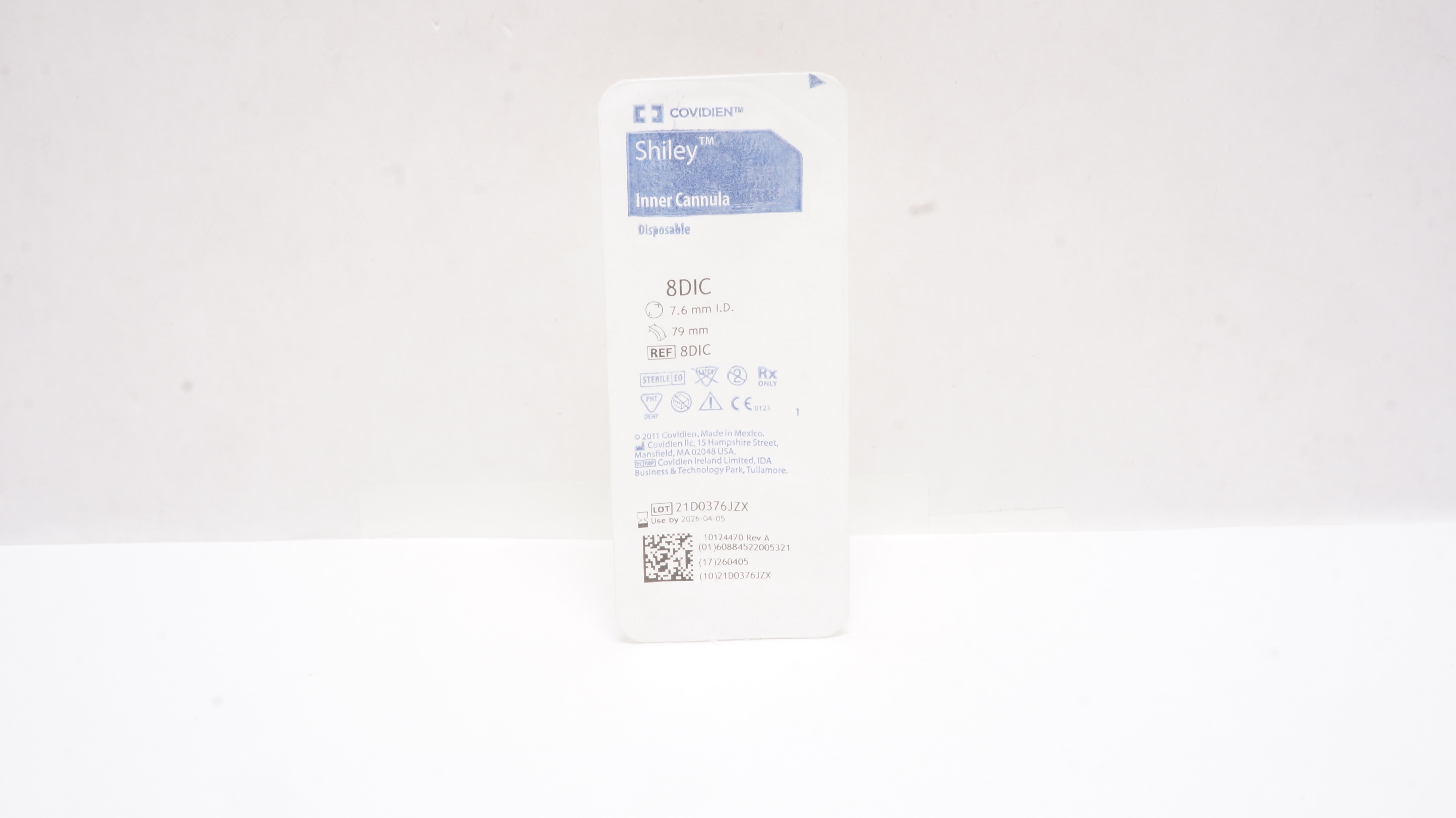 Covidien 8DIC Shiley Inner Cannula Disposable 7.6mm I.D. x 79mm