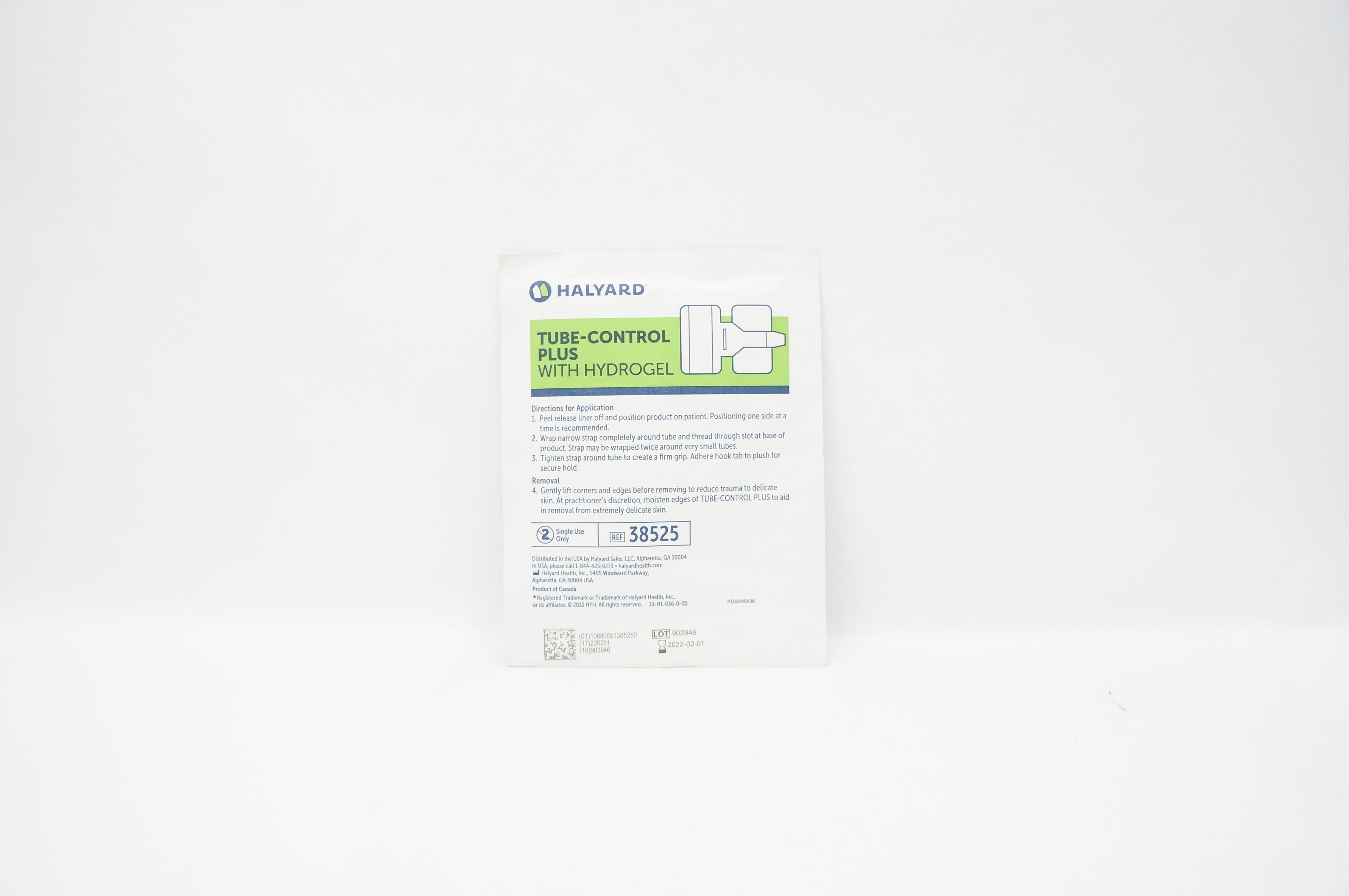 Halyard 38525 Tube-Control Plus  With Hydrogel (x)