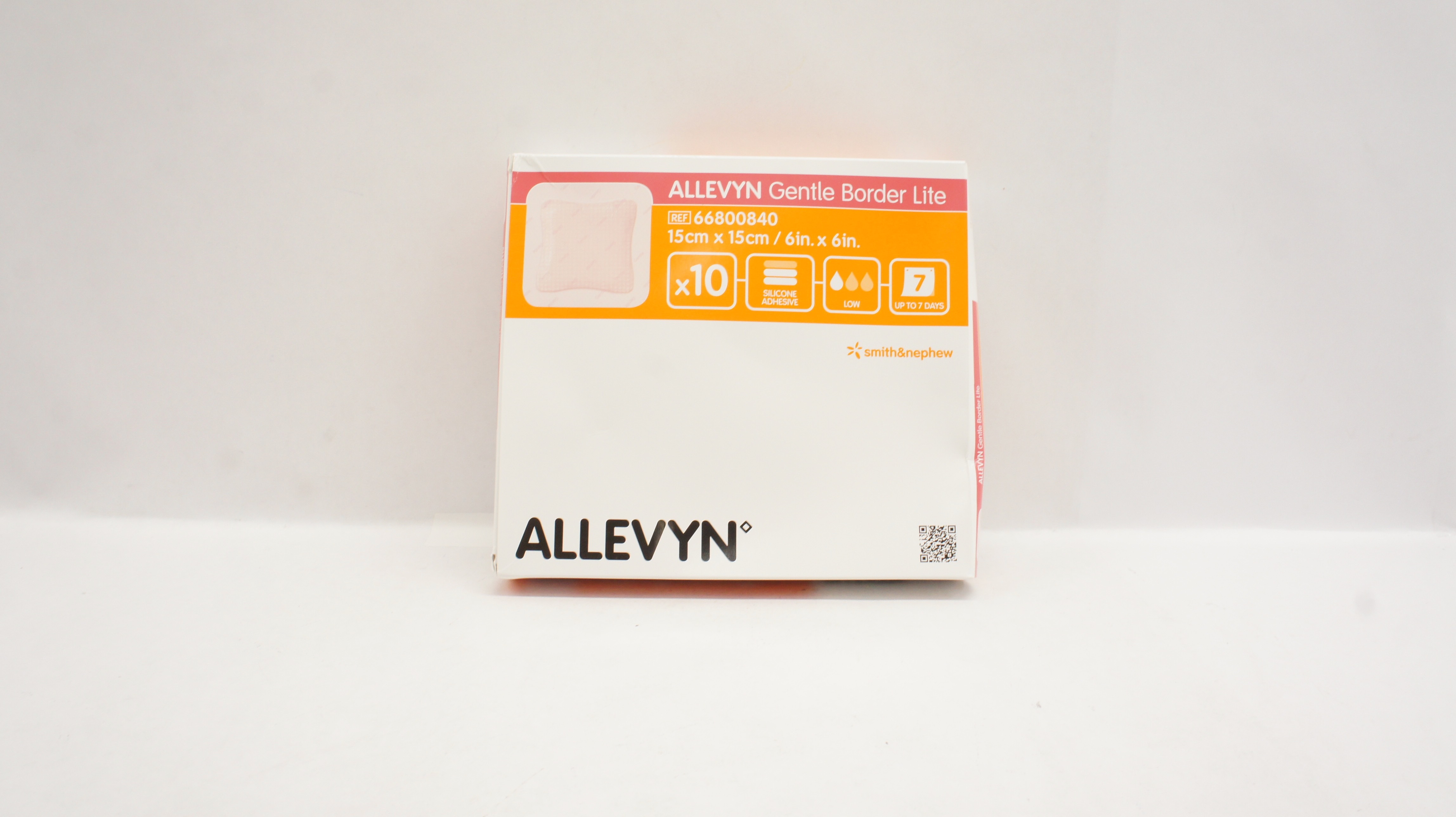 Smith&Nephew 66800840 ALLEVYN Gentle Border Lite 6inch x 6inch - Box of 10 (x)