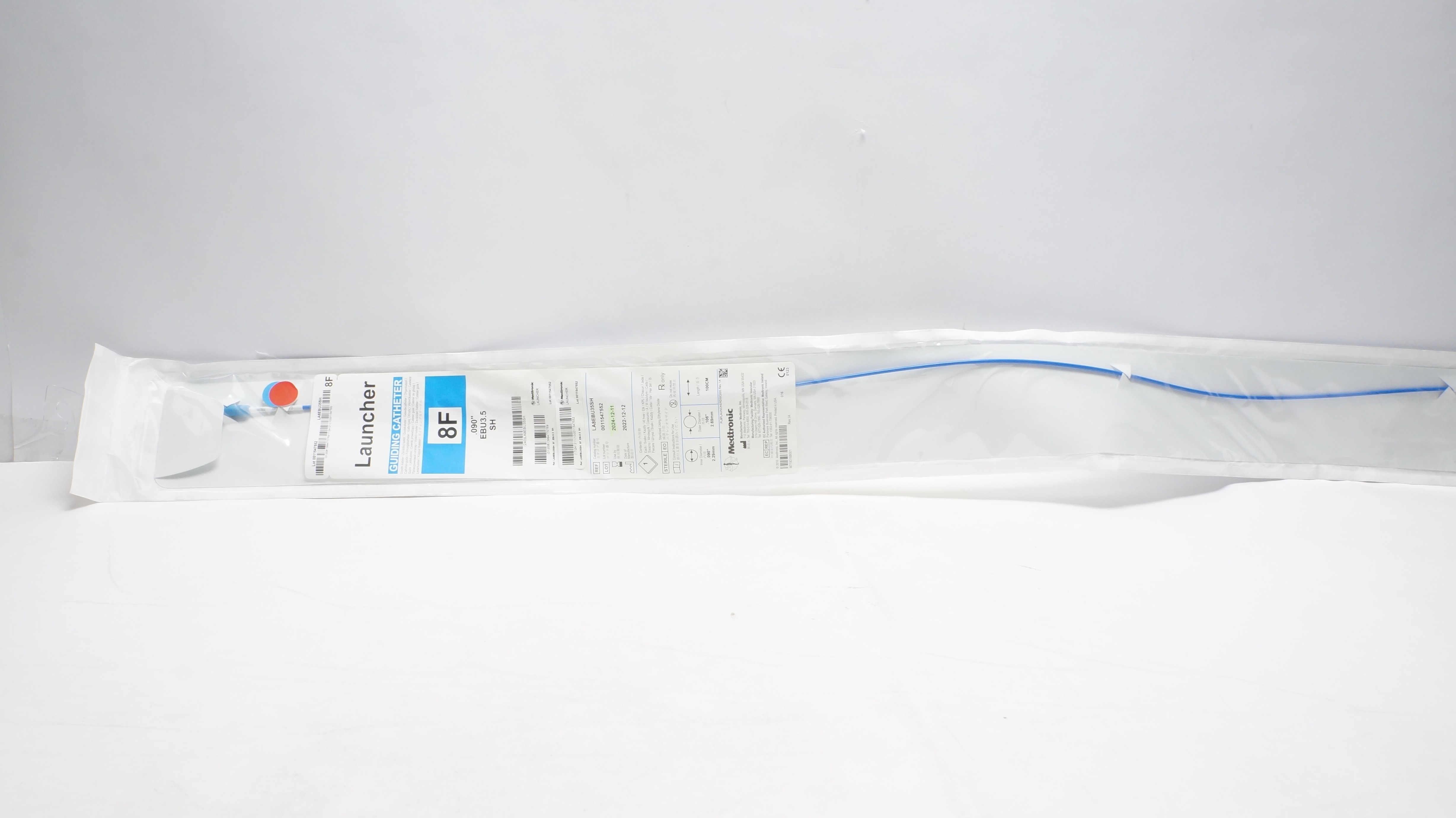 Medtronic LA8EBU35SH Launcher Guiding Catheter, 8F x .090inch (x)