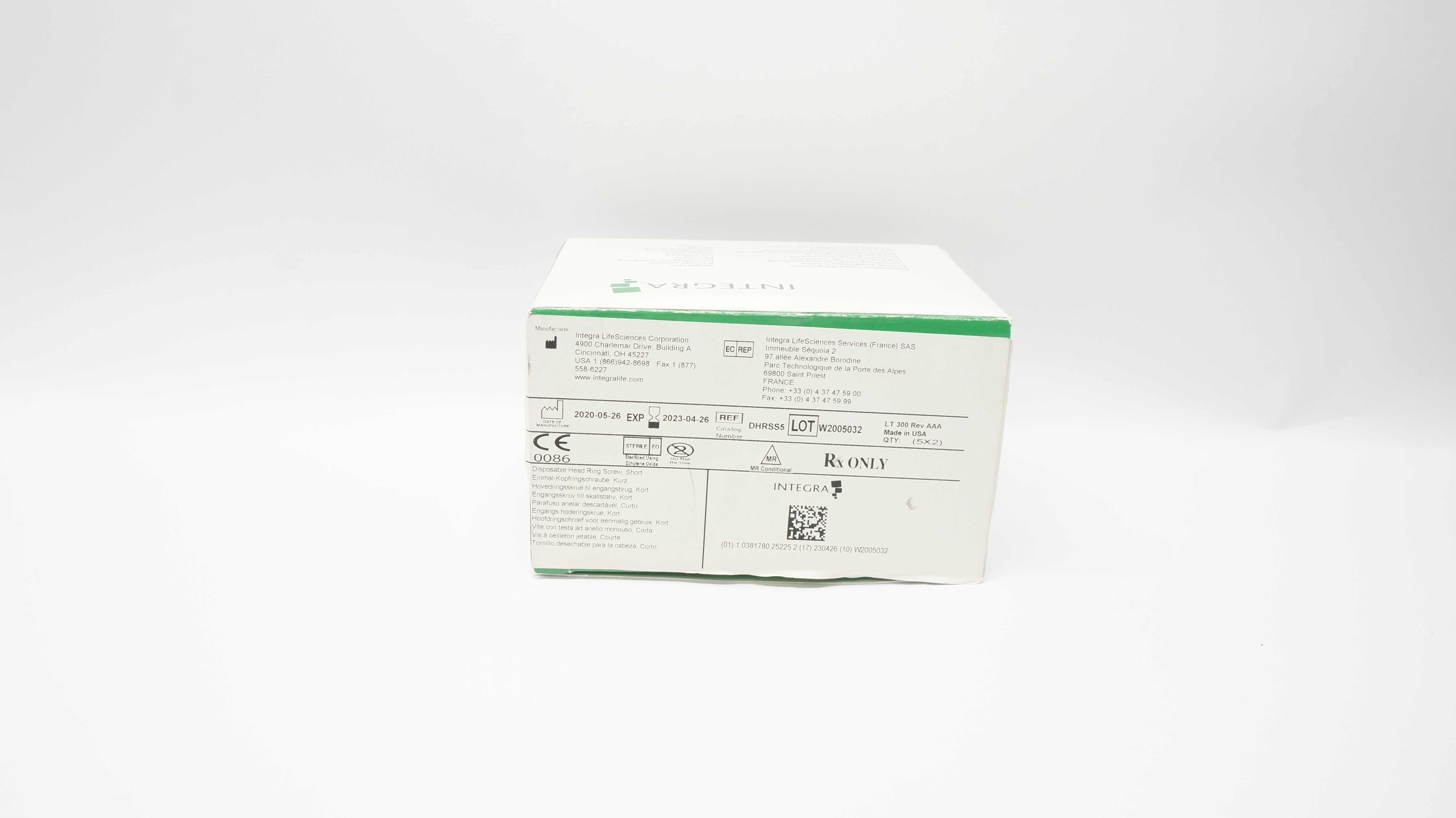 Integra DHRSS5 Disposable Head Ring Screw - Box of 10 (x)