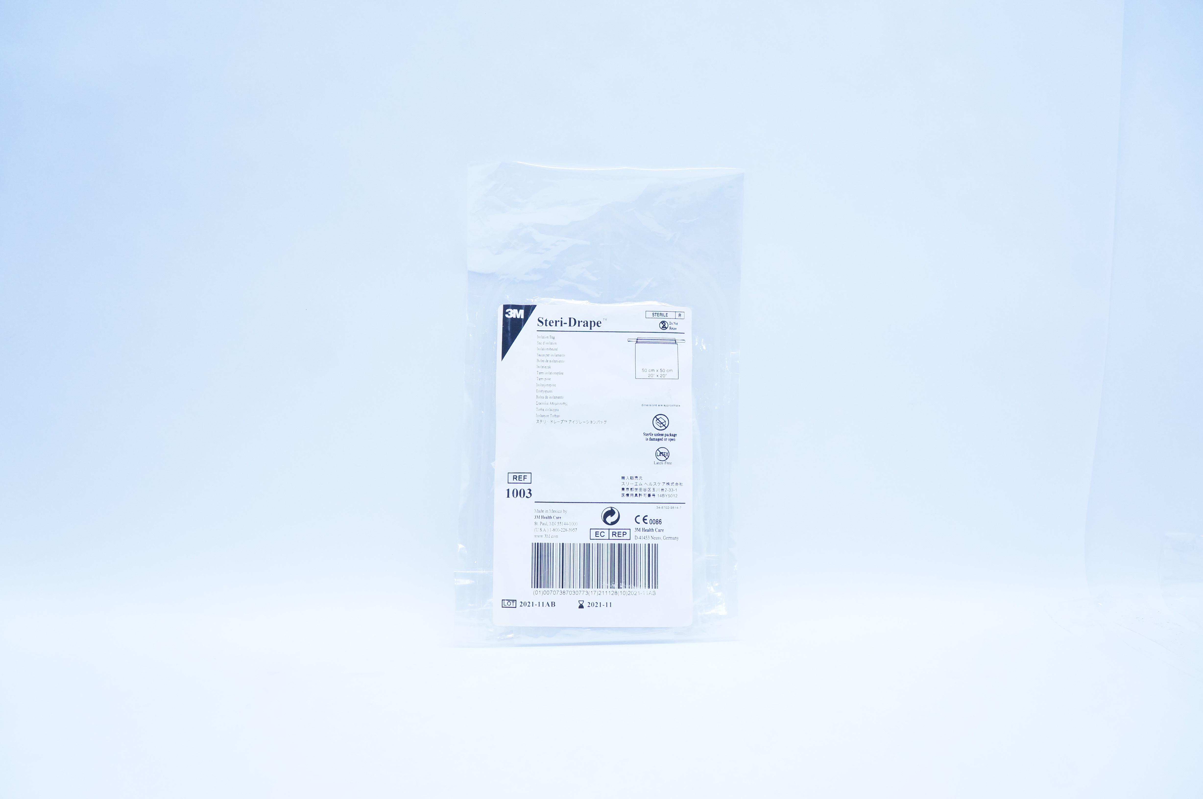 3M 1003 Steri-Drape Isolation Bag 20inch x 20inch