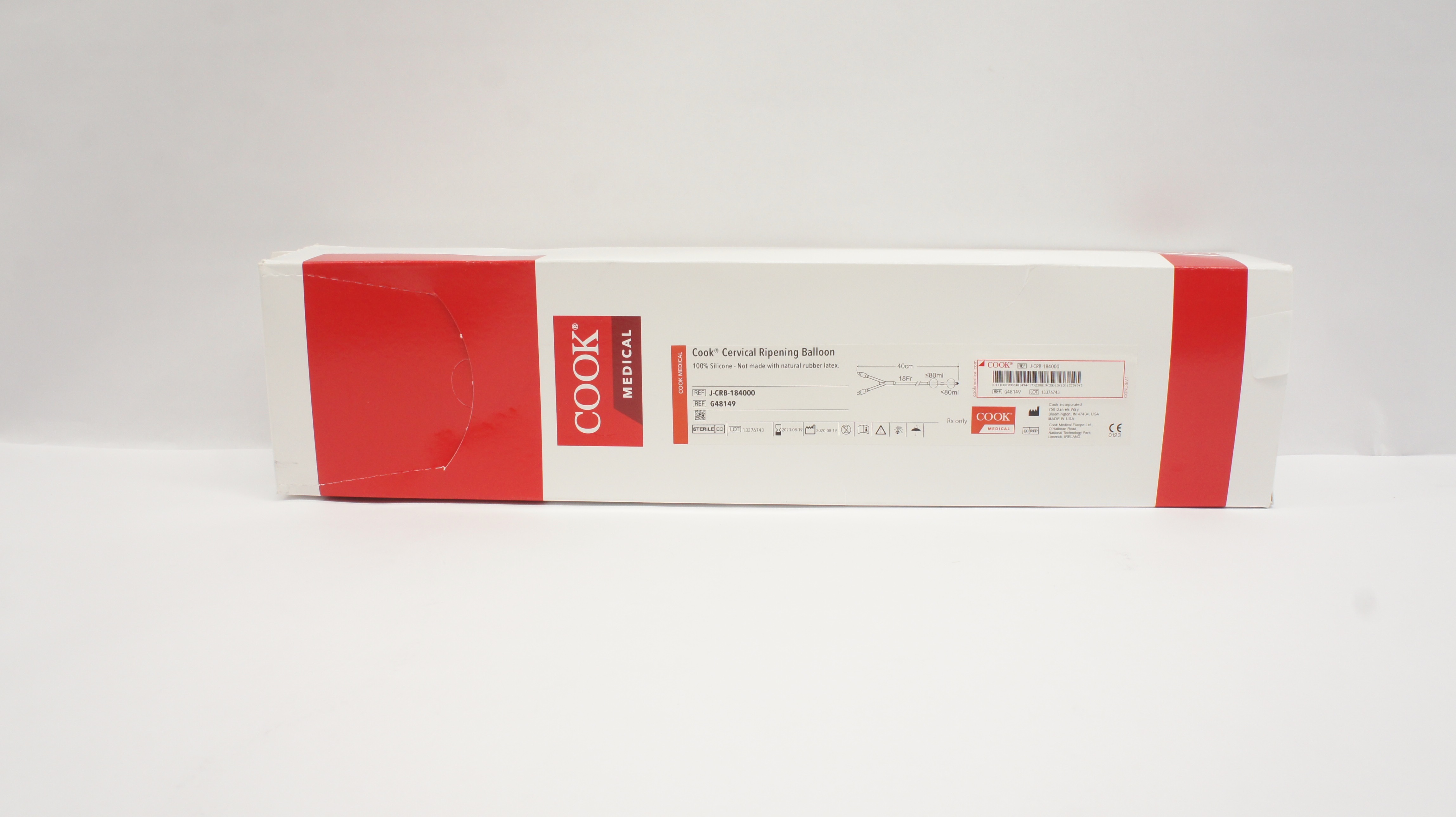 Cook Medical G48149 Cervical Ripening Balloon 18Fr x 40cm x ≤80ml (x)