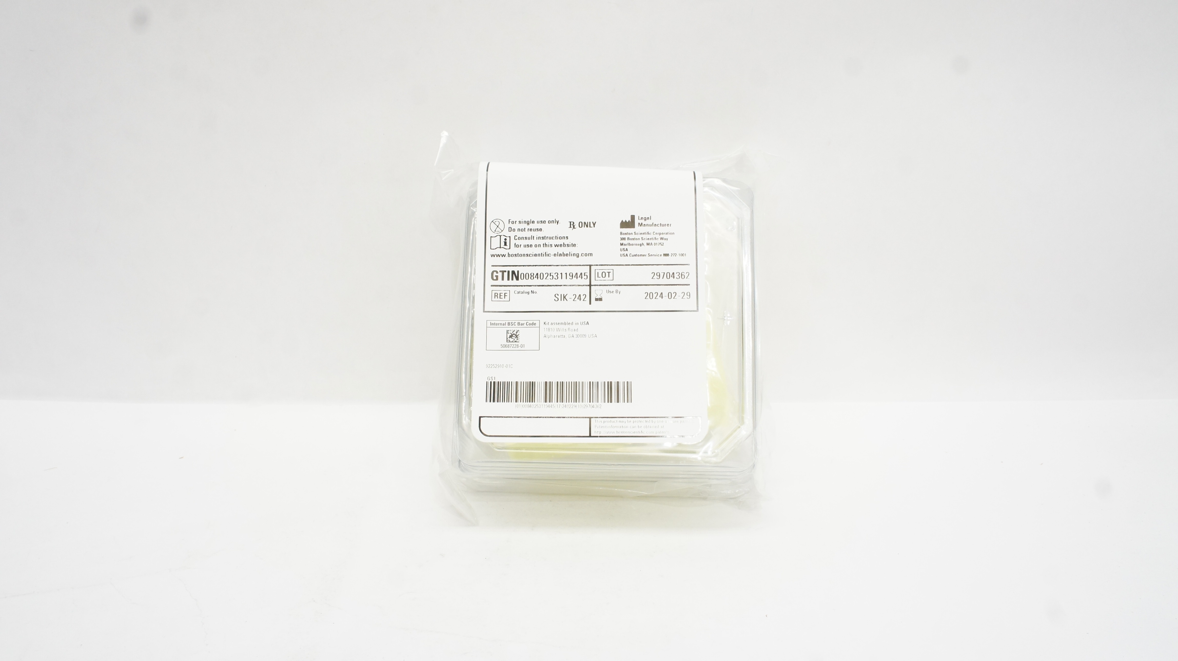 Boston Scientific SIK-242 Compliance EndoKit W/ EcoBowl Cleaning Sponge