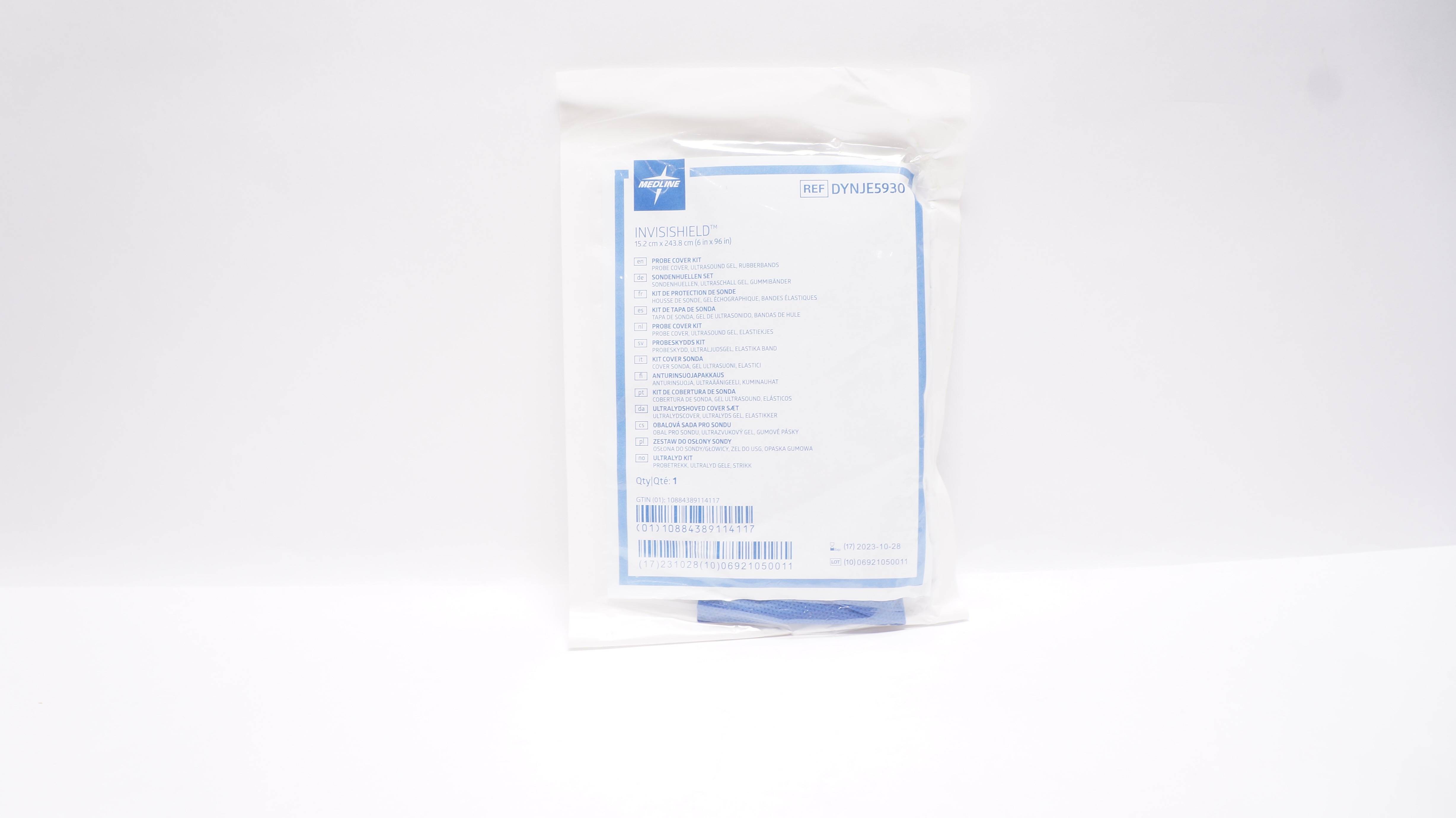 Medline DYNJE5930 Invisishield Probe Cover Kit 6inch x 96inch