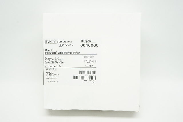 Bard 0046000 PreVent Anti-Reflux Filter - Box of 10