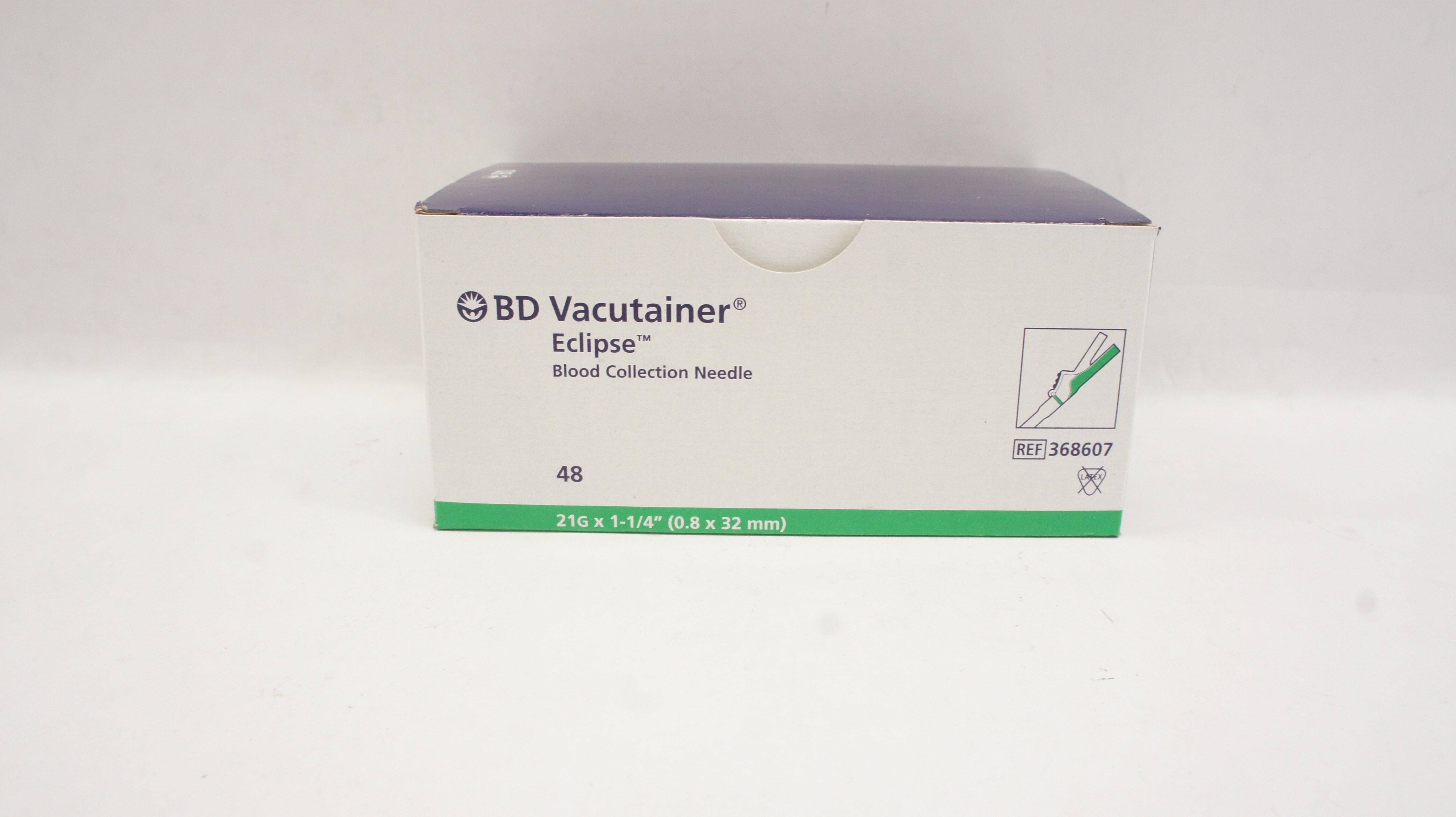 BD 368607 Vacutainer Eclipse Blood Collection Ndle. 21G x 1-1/4in. - Box of 48