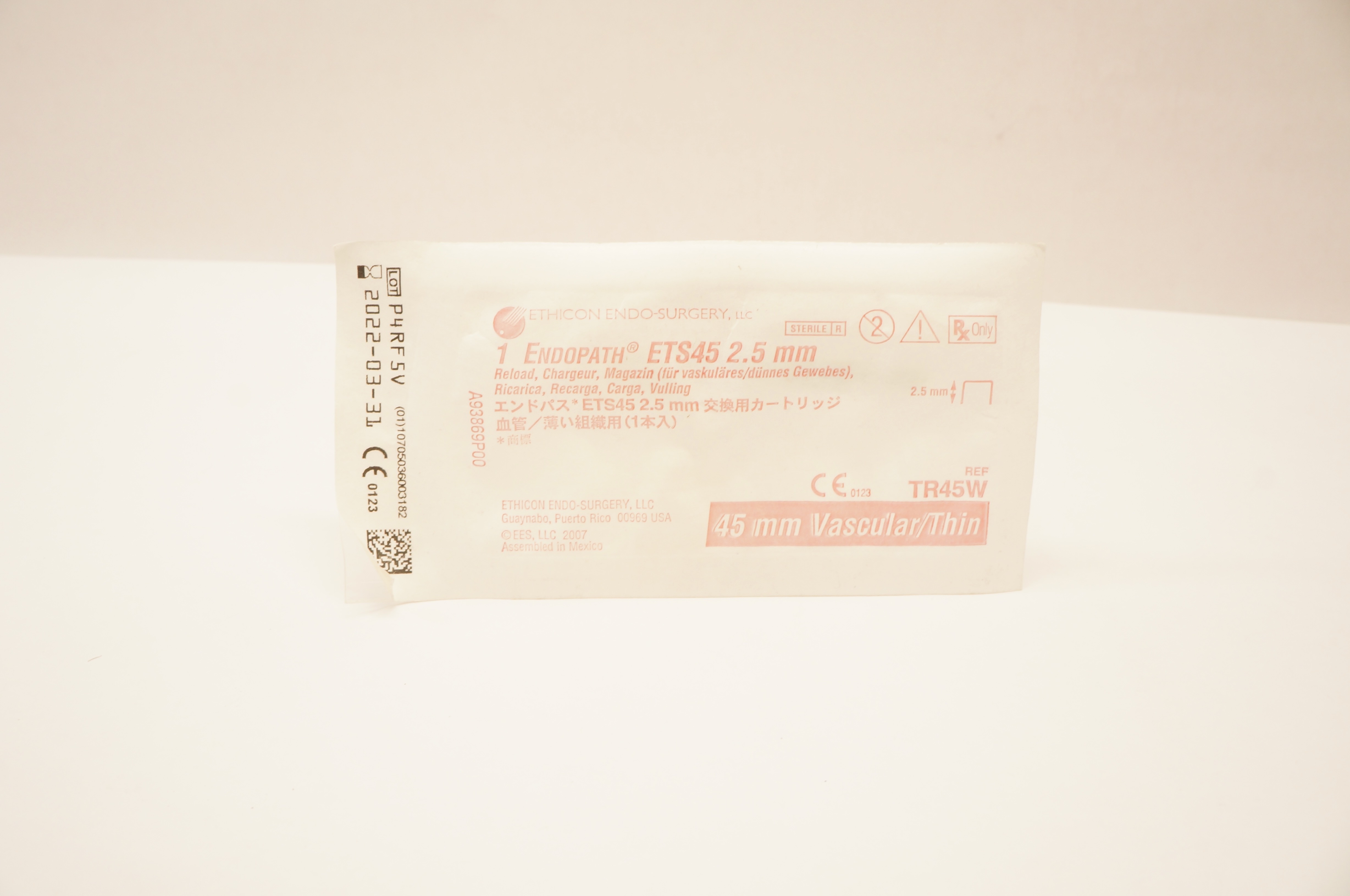Ethicon TR45W 1 Endopath ETS45 2.5mm Reload 45mm Vascular/Thin (x)