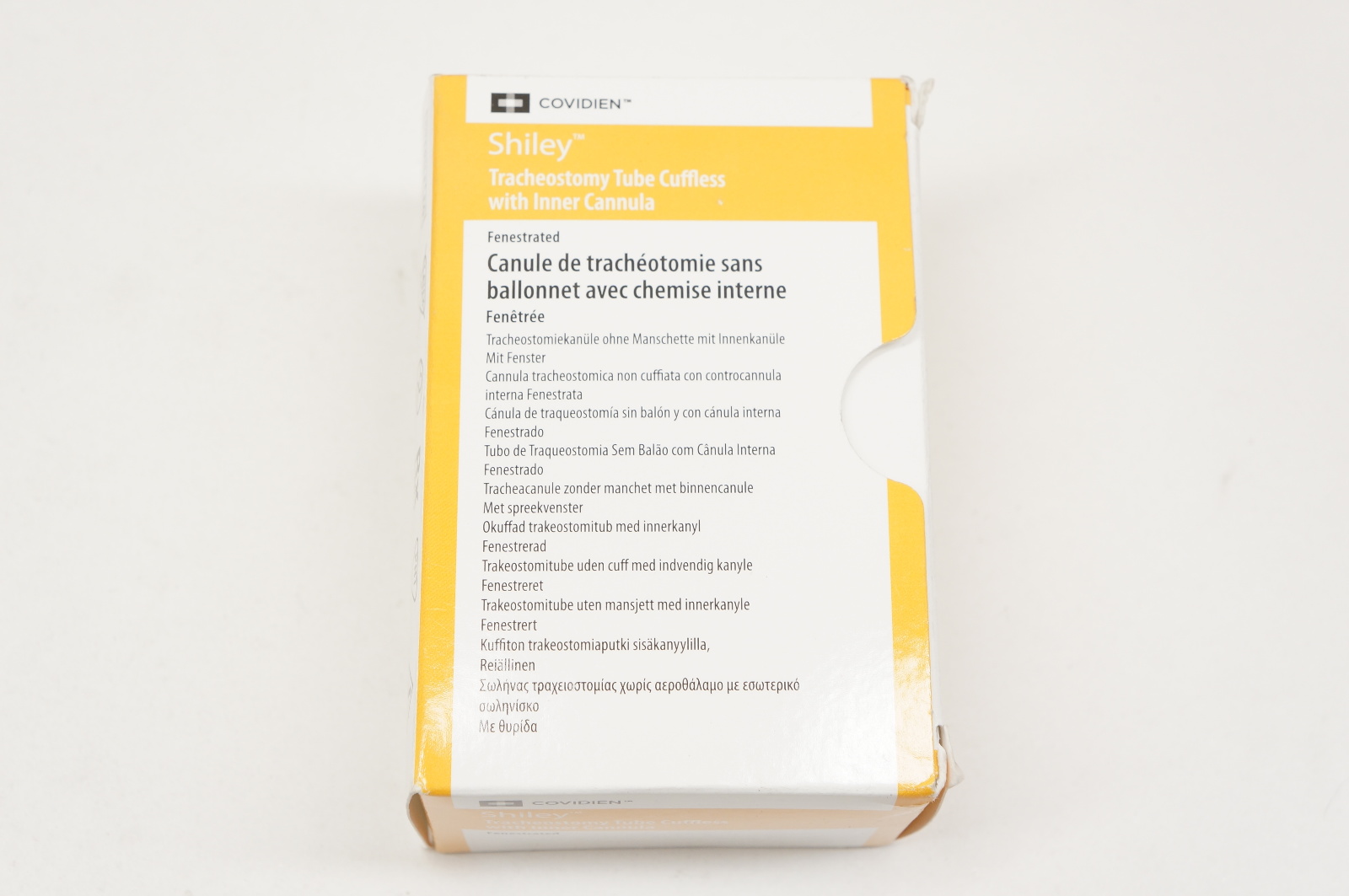 Covidien 8CFN Shiley Tracheostomy Tube Cuffles with Inner Cannula 7.6mm ID