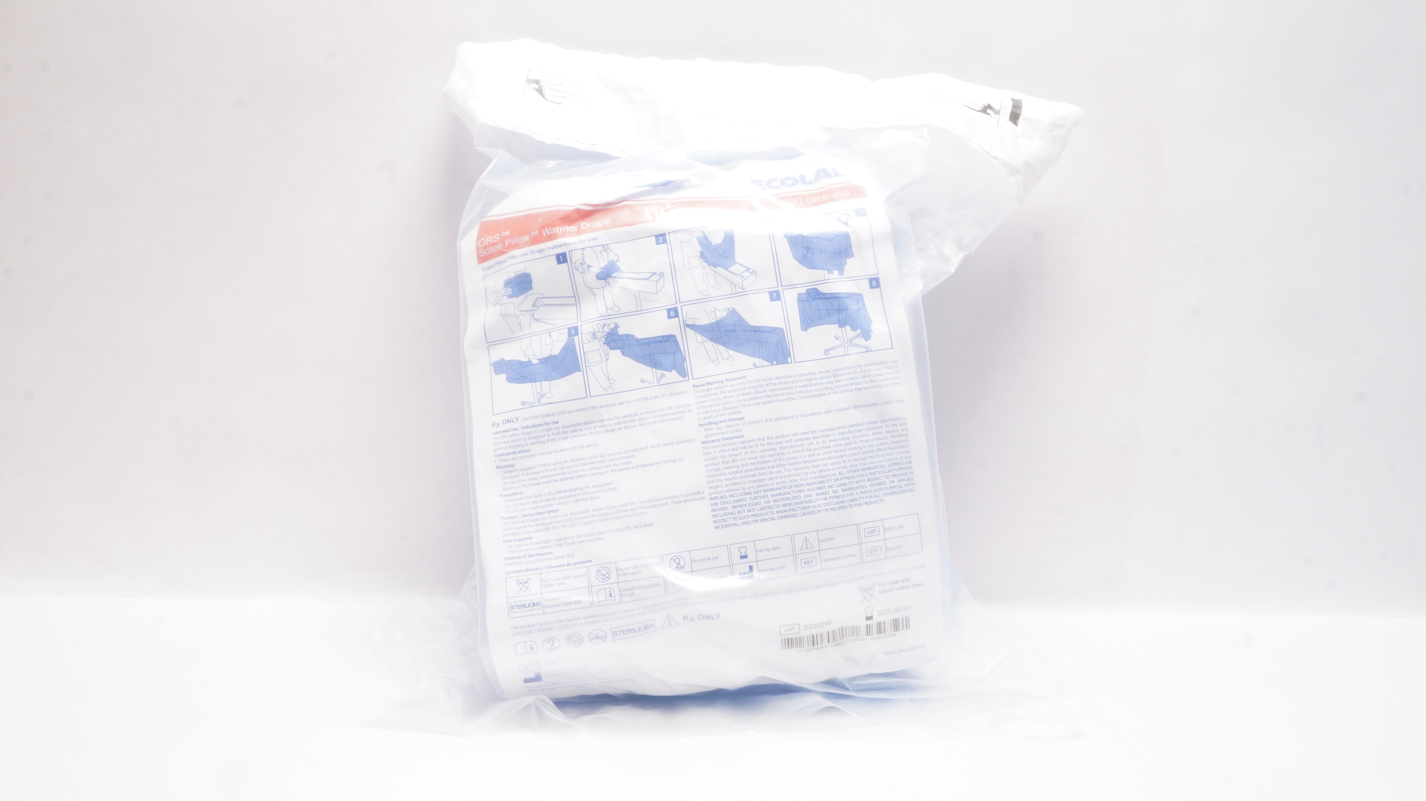 Microtek ORS-400 Ecolab ORS Scope Pillow Warmer Drape