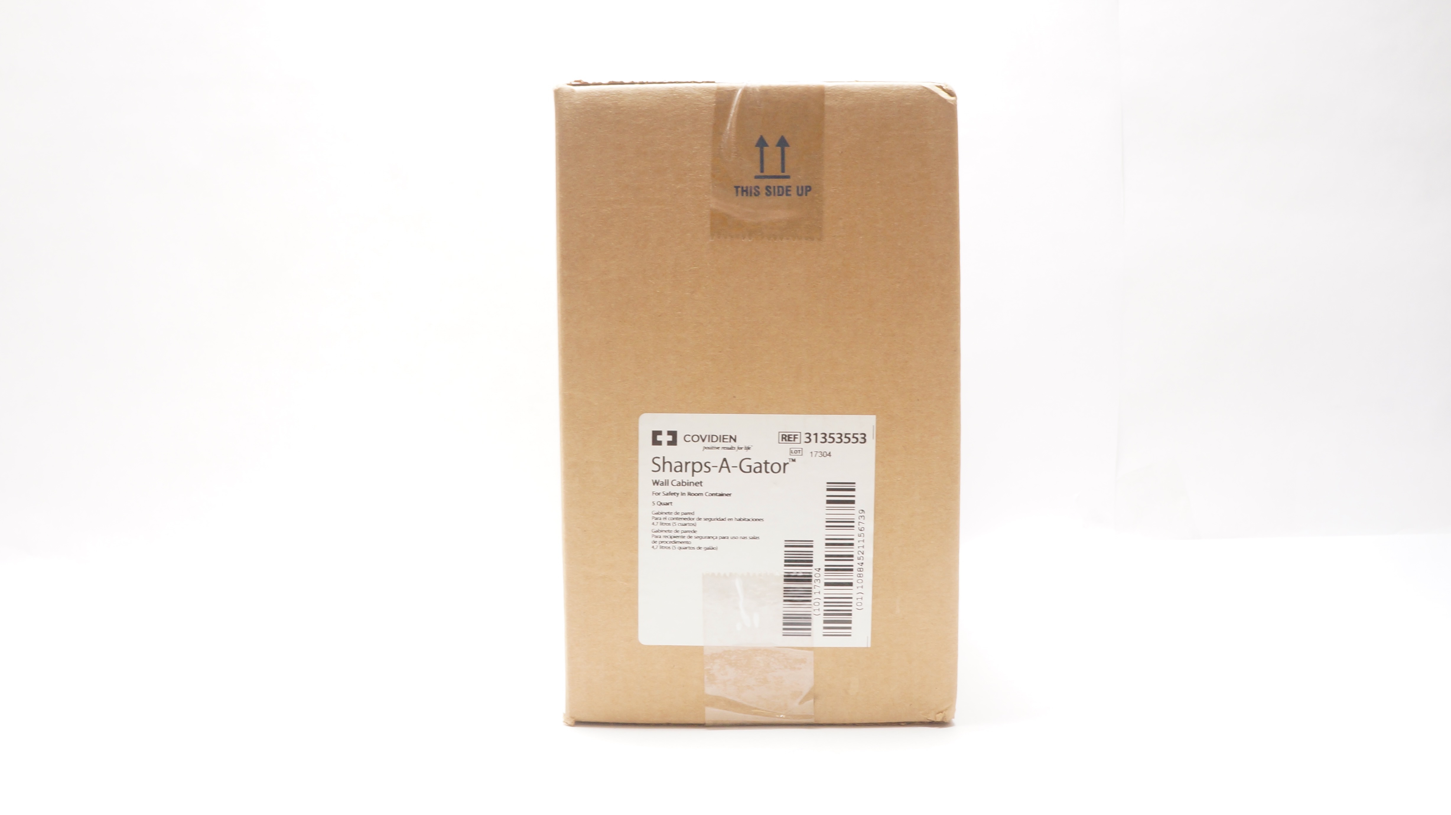 Covidien 31353553 Sharps-A-Gator Wall Cabinet 5Quart