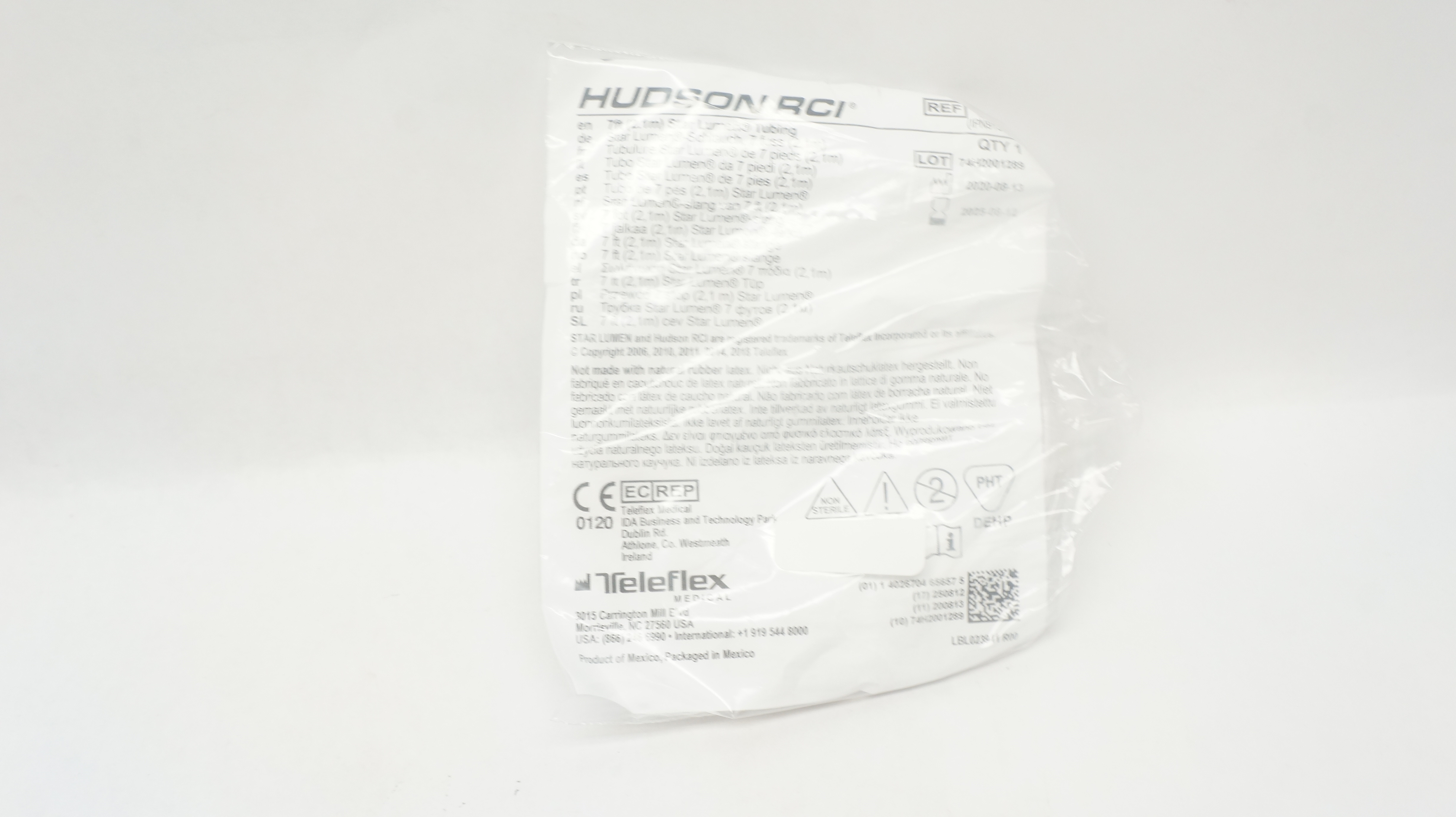 Teleflex 1115 Hudson RCI Star Lumen Tubing 7ft.