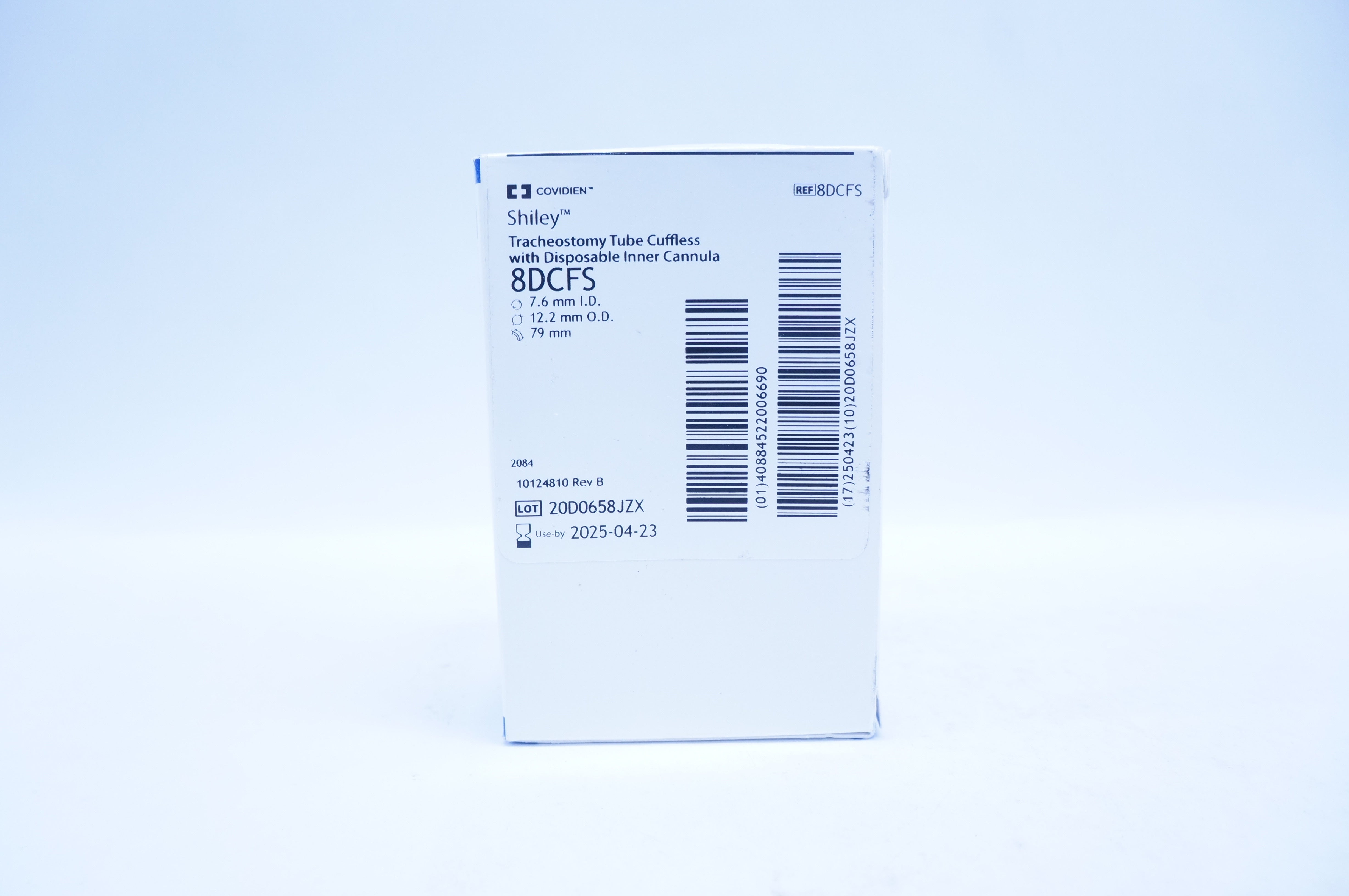 Covidien 8DCFS Shiley Tracheostomy Tube Cuffed with Disposable Inner Cannula