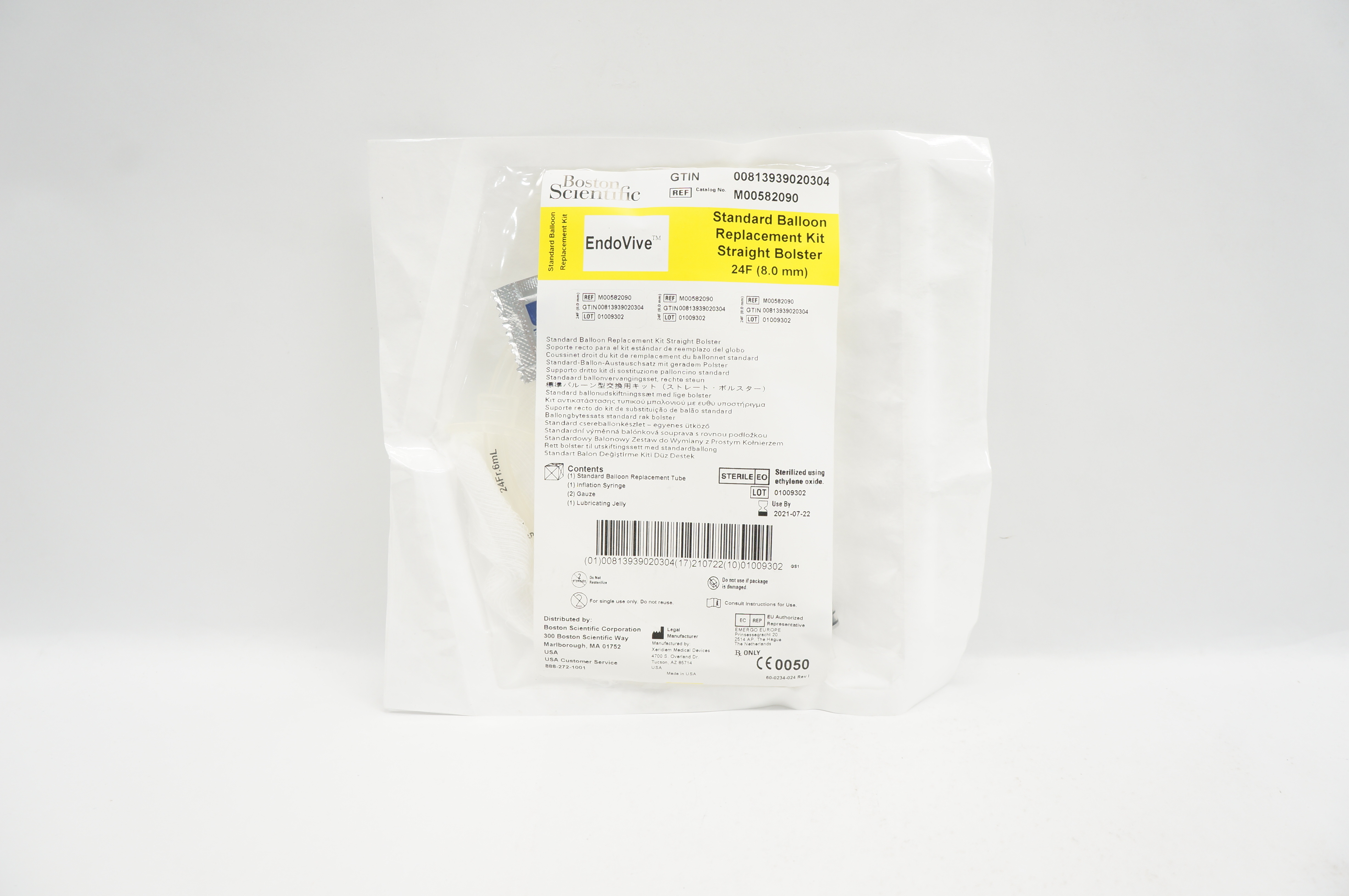 Boston Scientific M00582090 Standard Balloon Replacement Kit Strght Bolster (x)