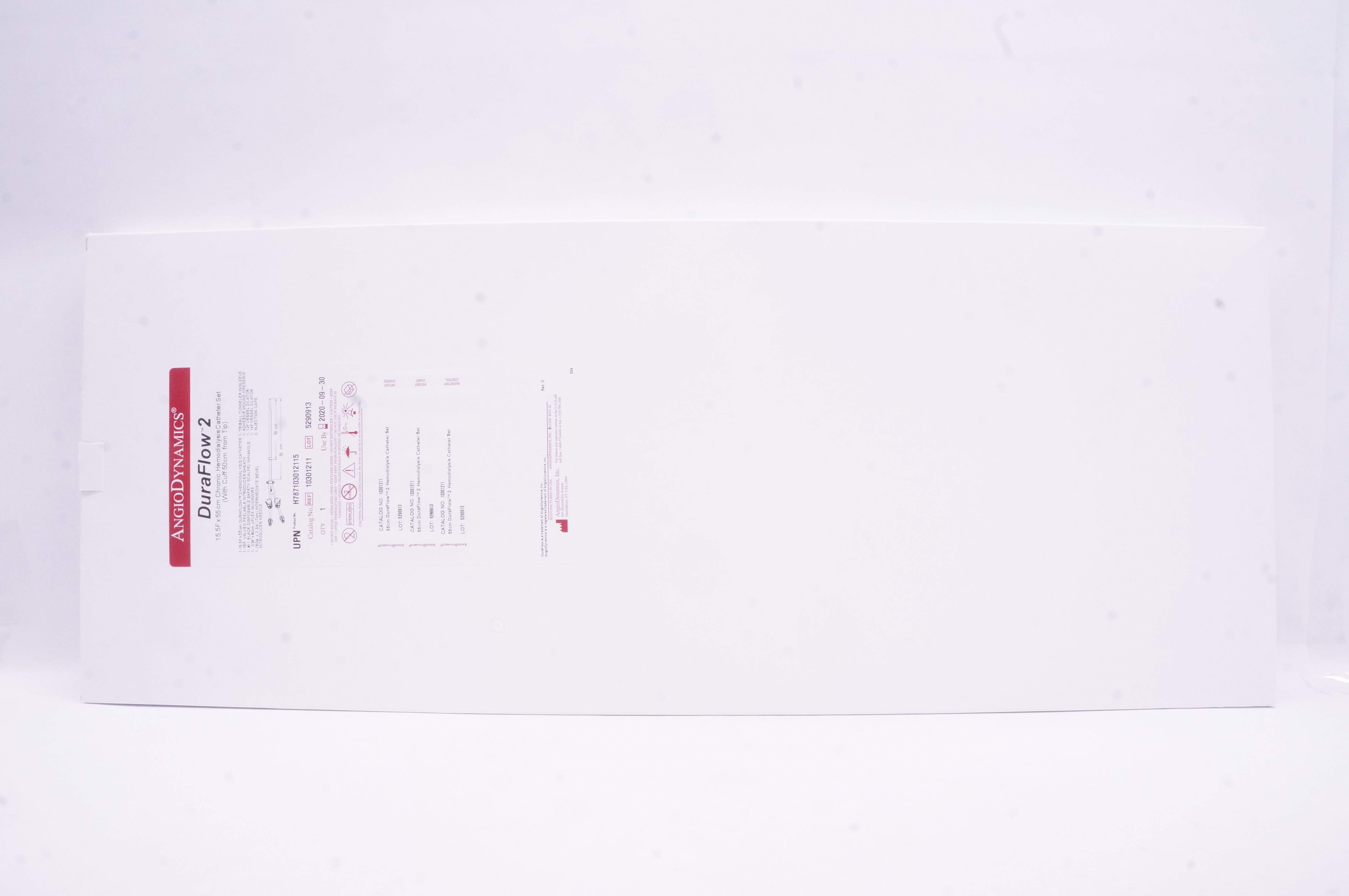 AngioDynamics 10301211 Dura-Flow Hemodialysis Cath Set 15.5F x 55cm (x)
