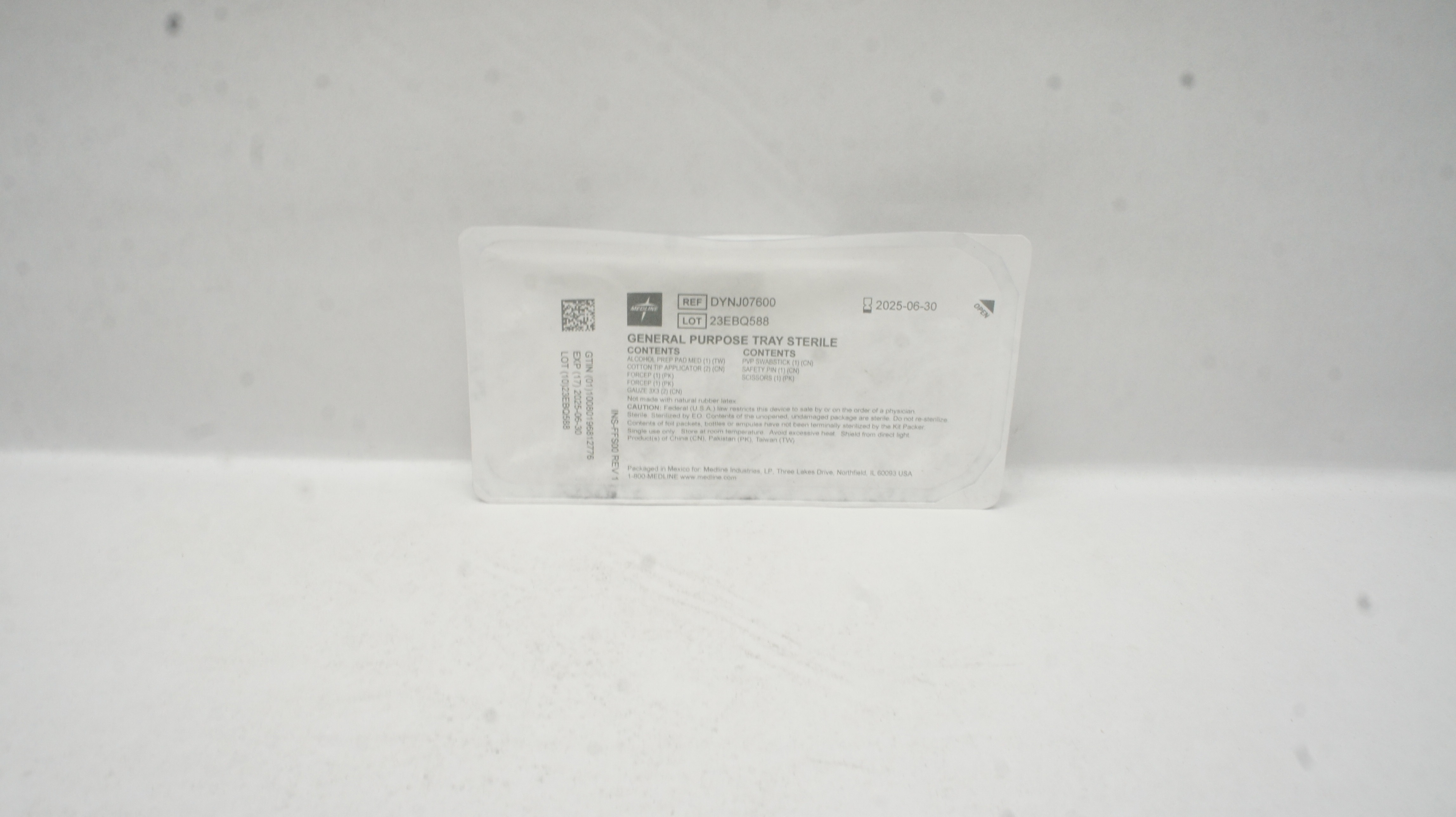 Medline DYNJ07600 General Purpose Tray, Sterile