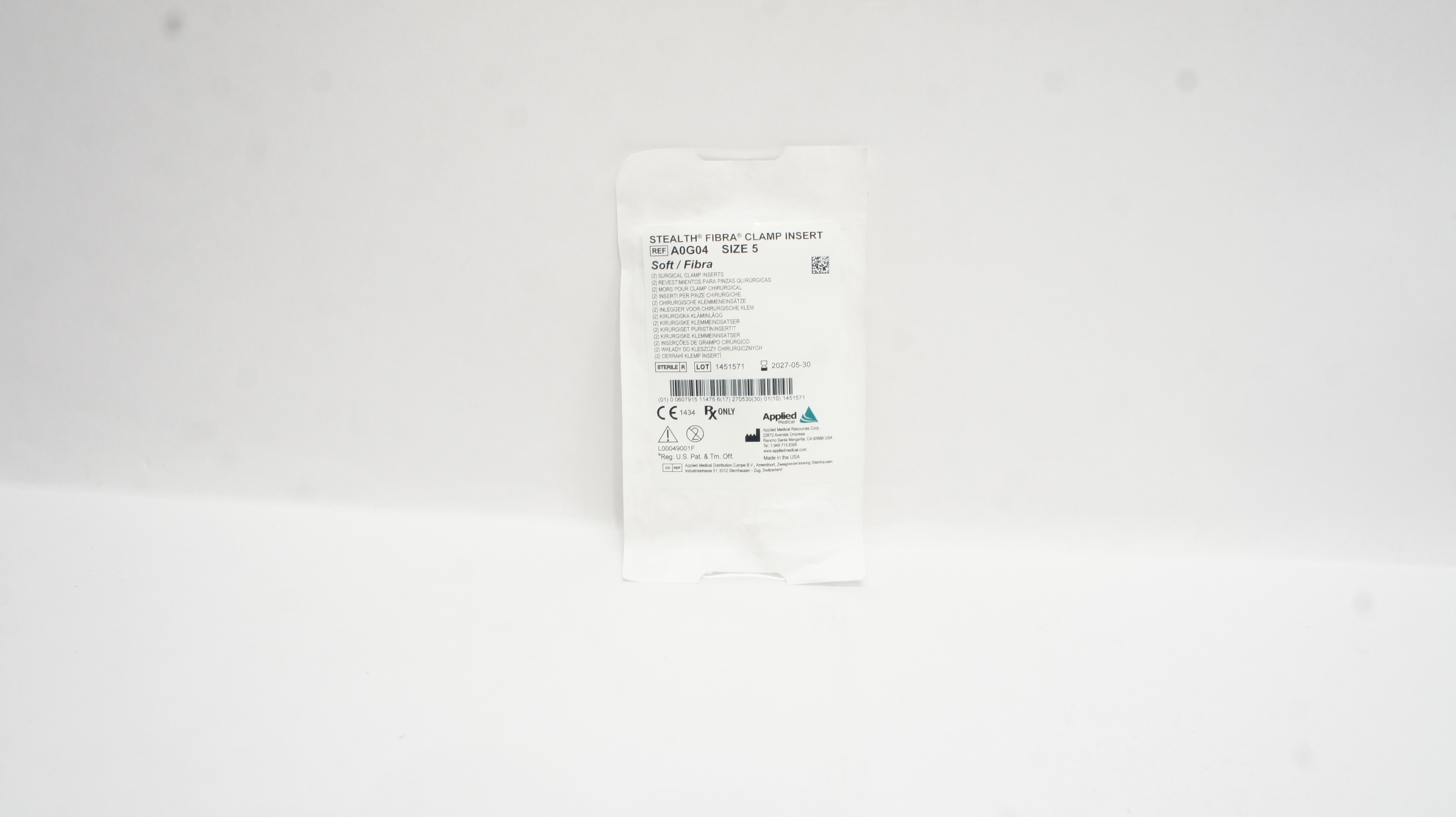 Applied Medical A0G04 Stealth Fibra Clamp Insert Size 5