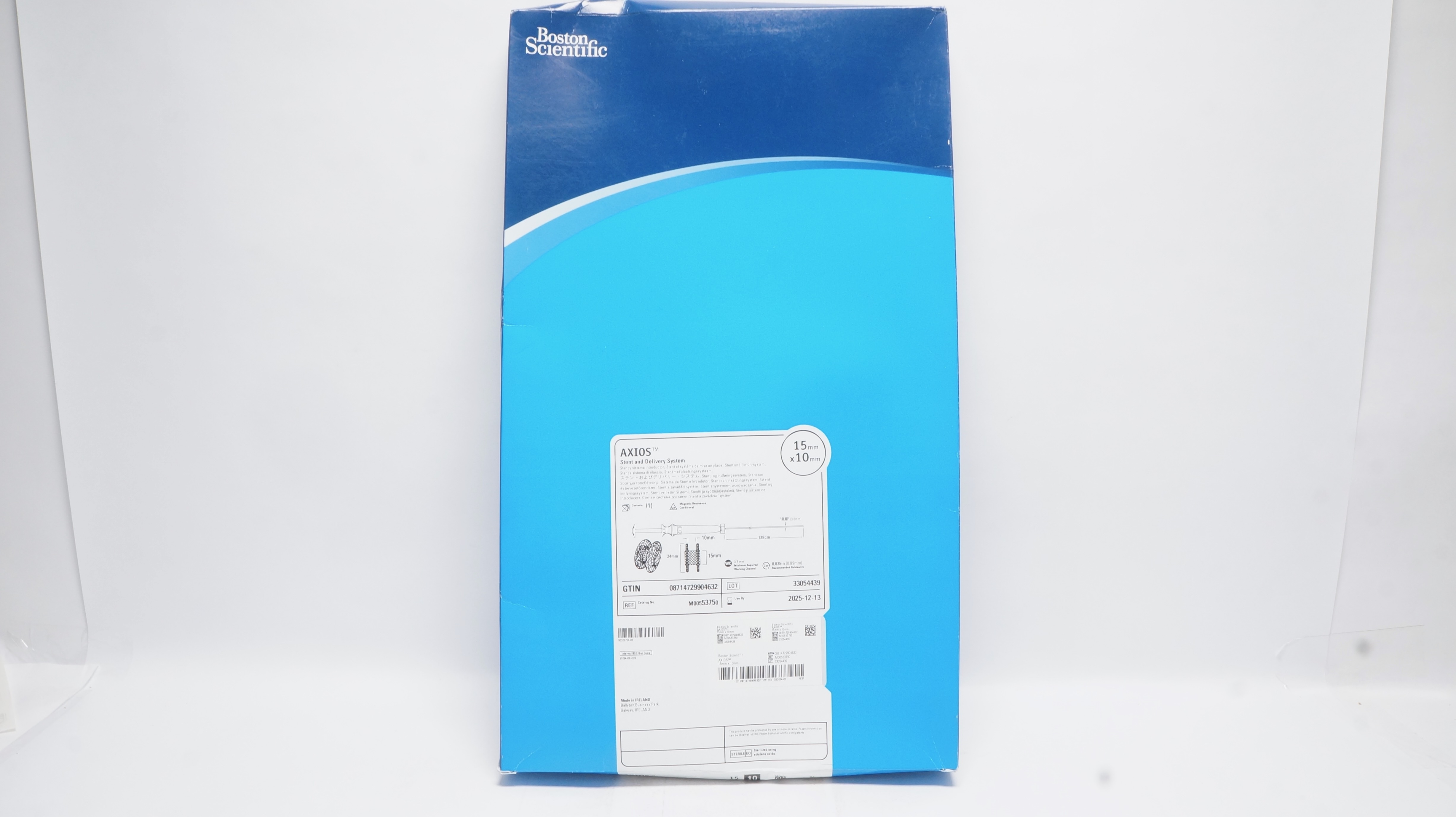 Boston Scientific M00553750 AXIOS Stent & Delivery System 15mm x 10mm (x)