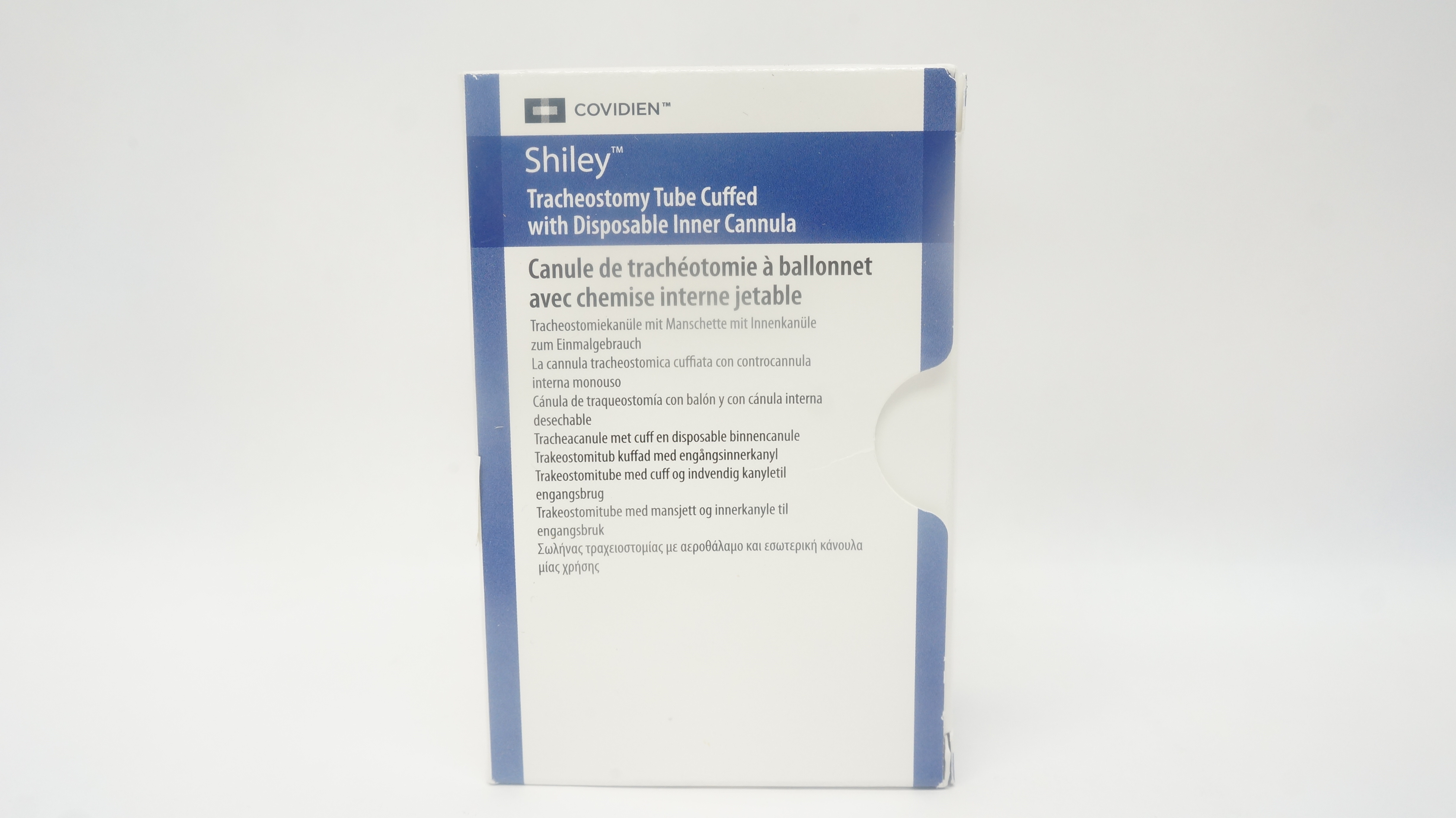 Covidien 8DCT Shiley Tracheostomy Tube Cuffed 7.6mm x 12.2mm x 27.0mm x 79mm