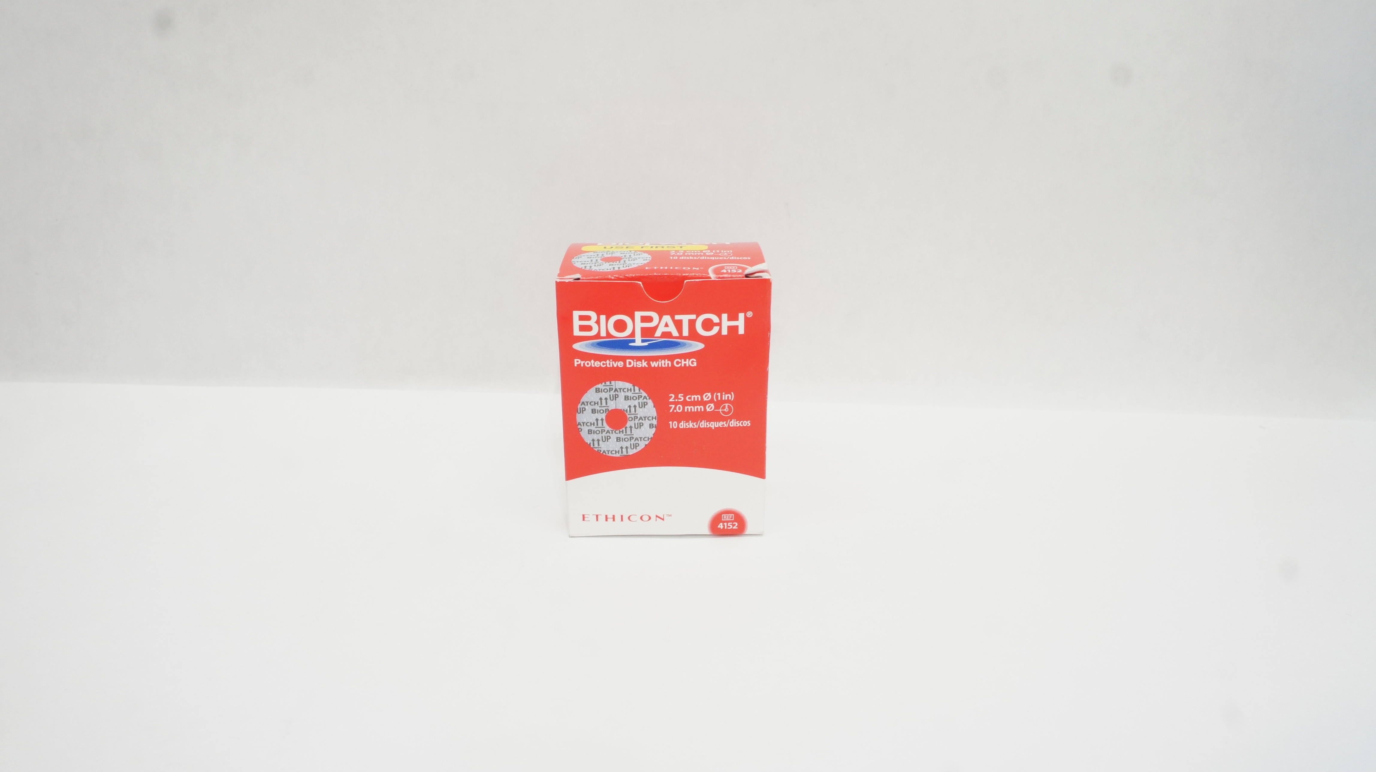 Ethicon 4152 BioPatch Protective Disk with CHG 1inch x 7.0mm (x) - Box of 4