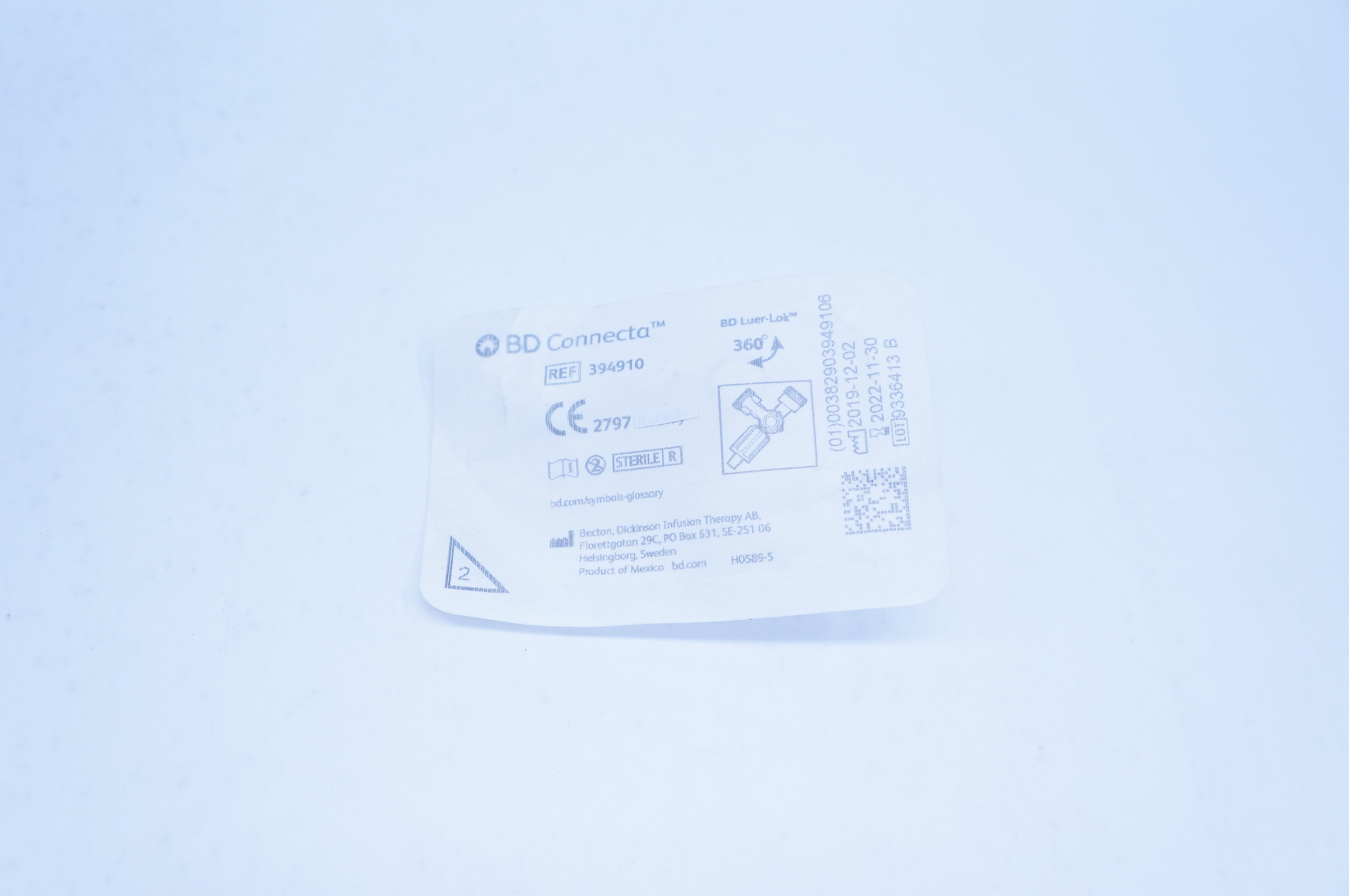 BD 394910 Connecta Becton Luer-Lok 360degree (x)