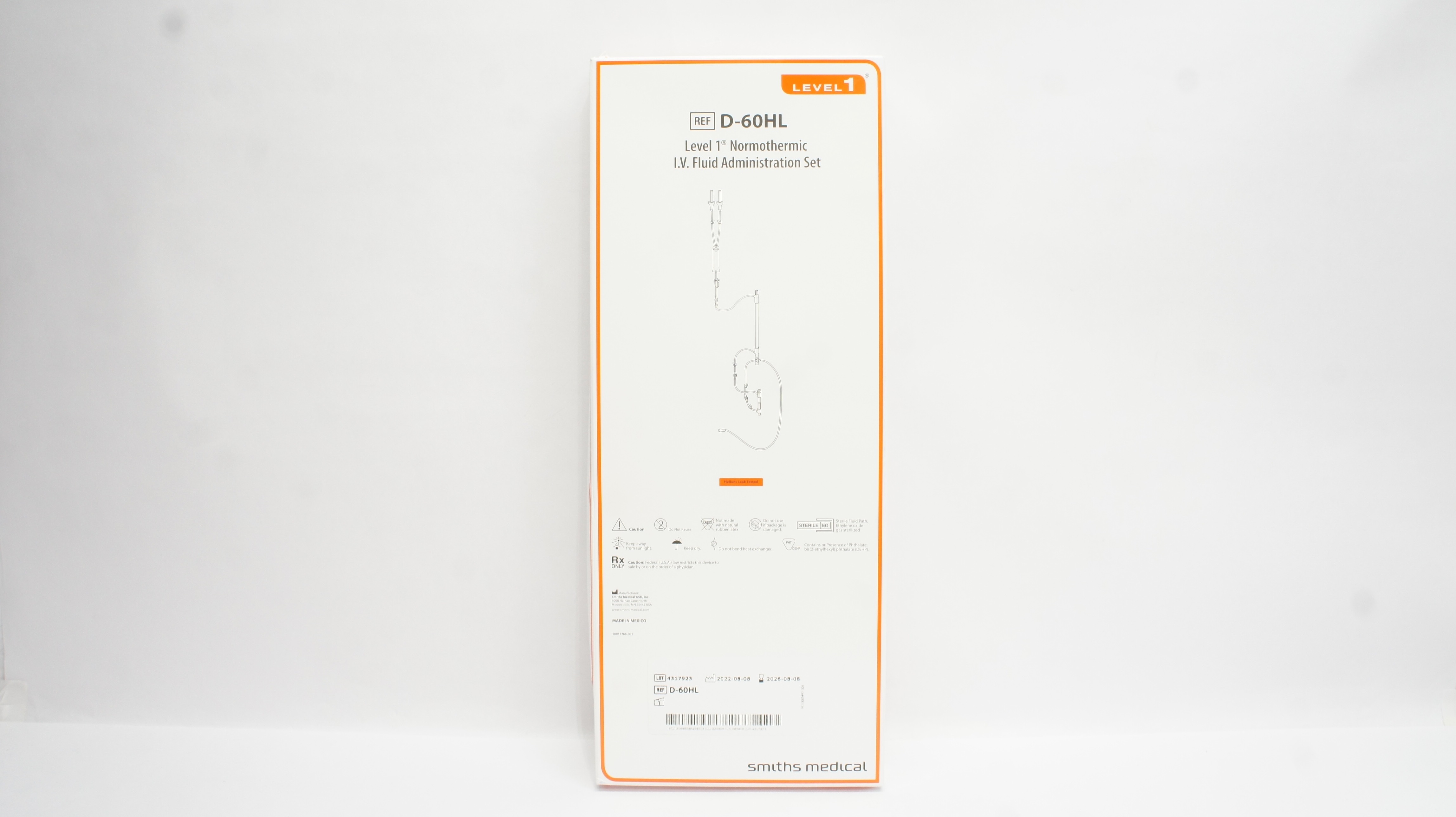 Smiths Medical D-60HL Level 1 Normothermic I.V. Fluid Administration Set