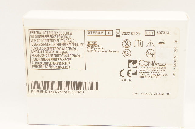 ConMed C8325 Femoral Interference Screw  7mm x 25mm (x)